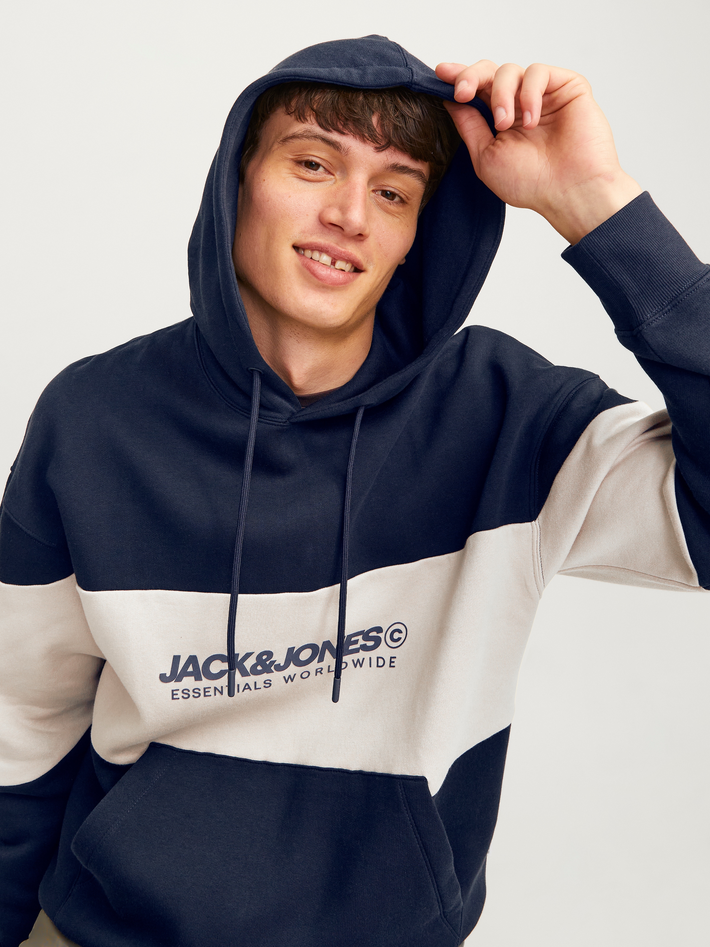 Jack & Jones Kapuzensweatshirt "JJELEGACY BLOCKING SWEAT HOOD NOOS" günstig online kaufen