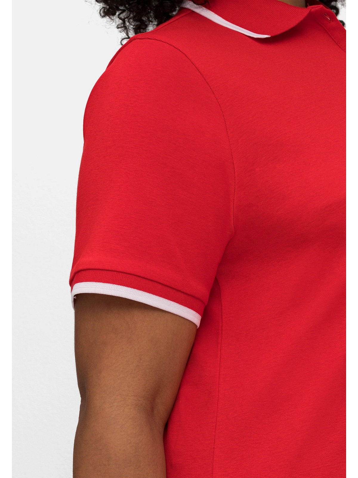 Sheego T-Shirt »Große tailliert leicht | Kontrastkanten, BAUR Größen«, mit online bestellen