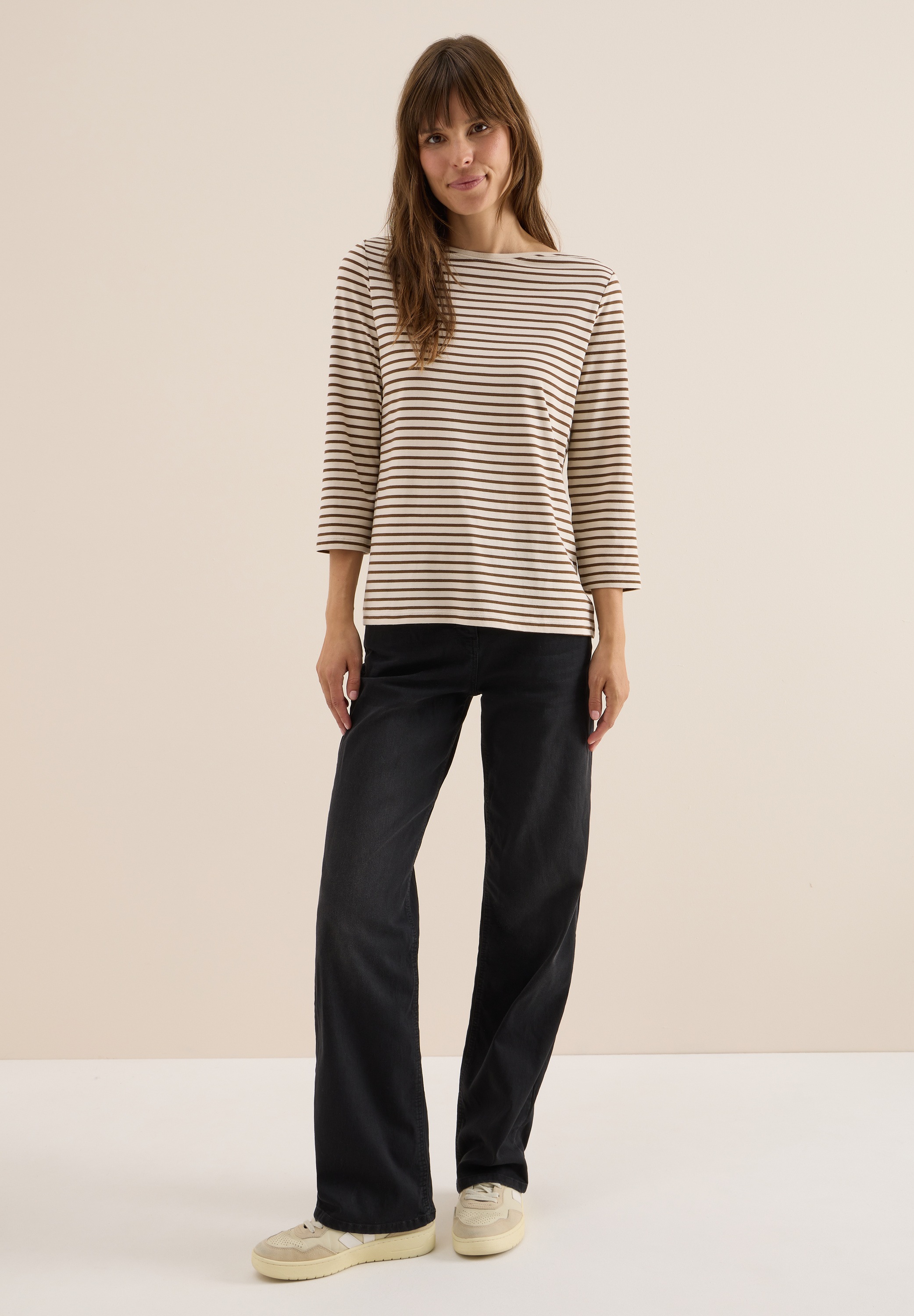 Cecil 3/4-Arm-Shirt, im soften Baumwoll-Mix