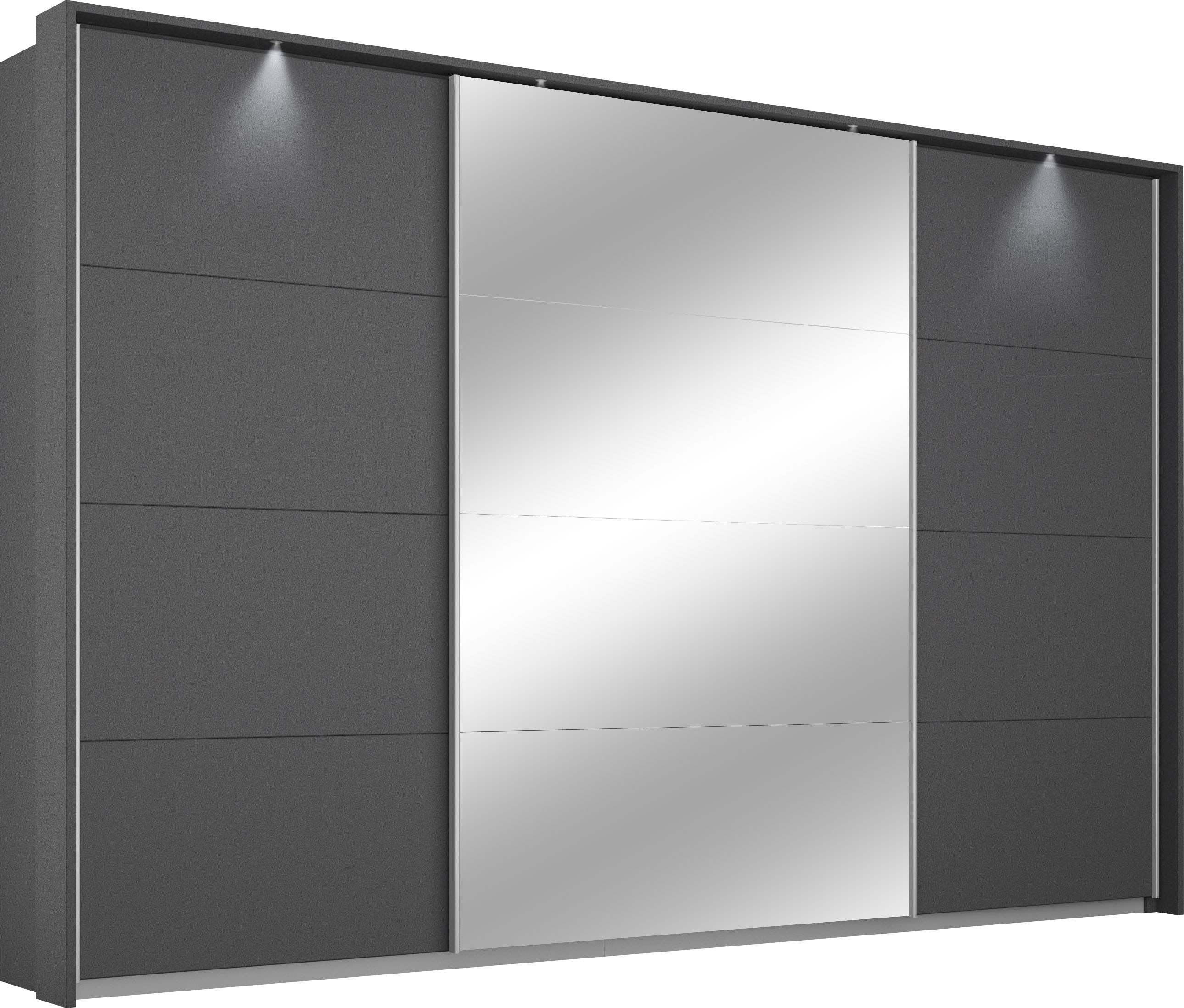 OTTO home Kleiderschrank "Kleiderschrank Schrank Garderobe Wäscheschrank TOMA mit Passepartout" Breiten 211/278/323/368 cm, Höhen 214/233 cm inkl. Passepartout, inkl. Regaleinsatz sowie zusätzlichen Einlegeböden MADE IN GERMANY