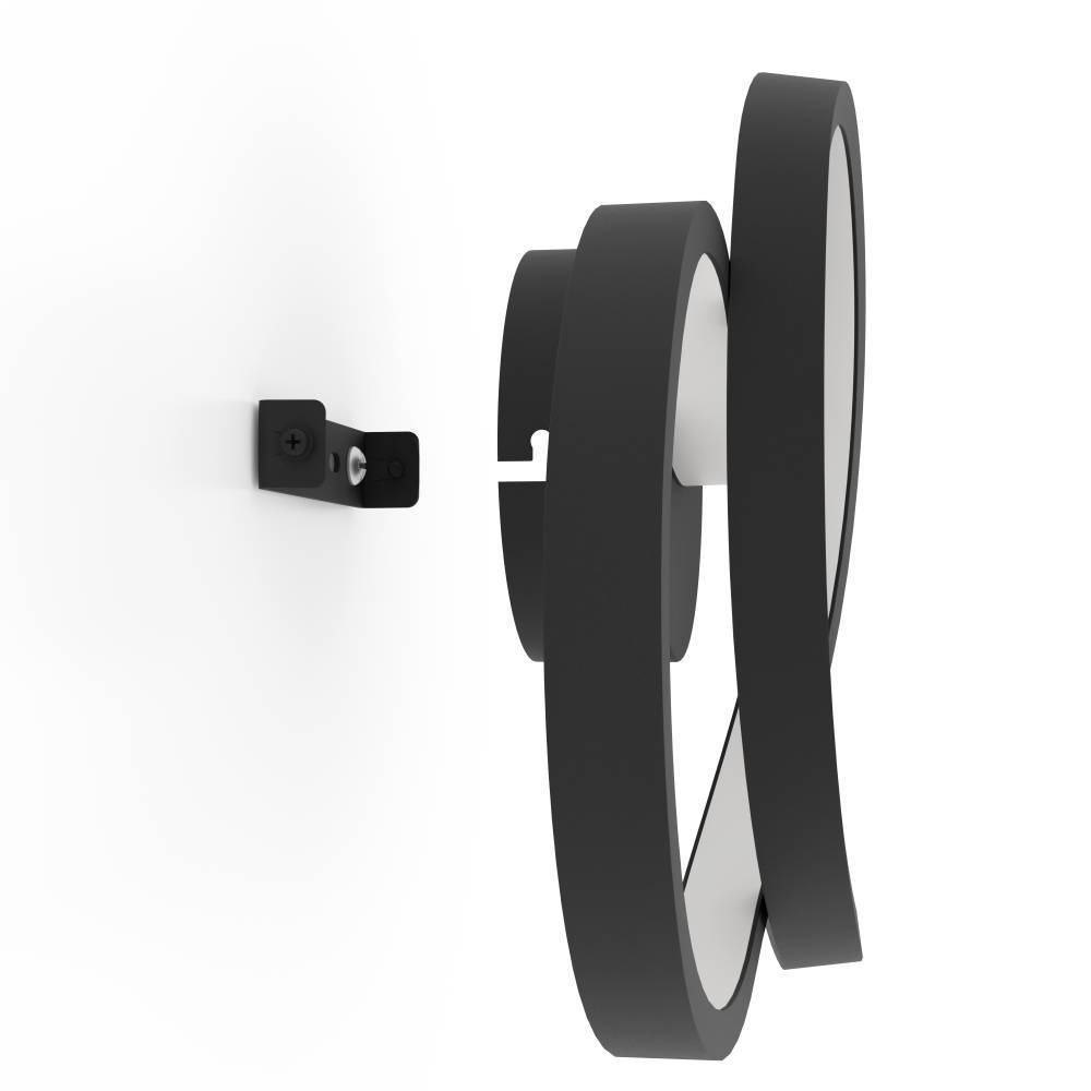 EGLO Wandleuchte »GIANELLA«, 1 flammig, Leuchtmittel LED-Modul | LED fest integriert, Wandlampe, Wandbeleuchtung, Metall in Schwarz, Flur, Wohnzimmerlampe