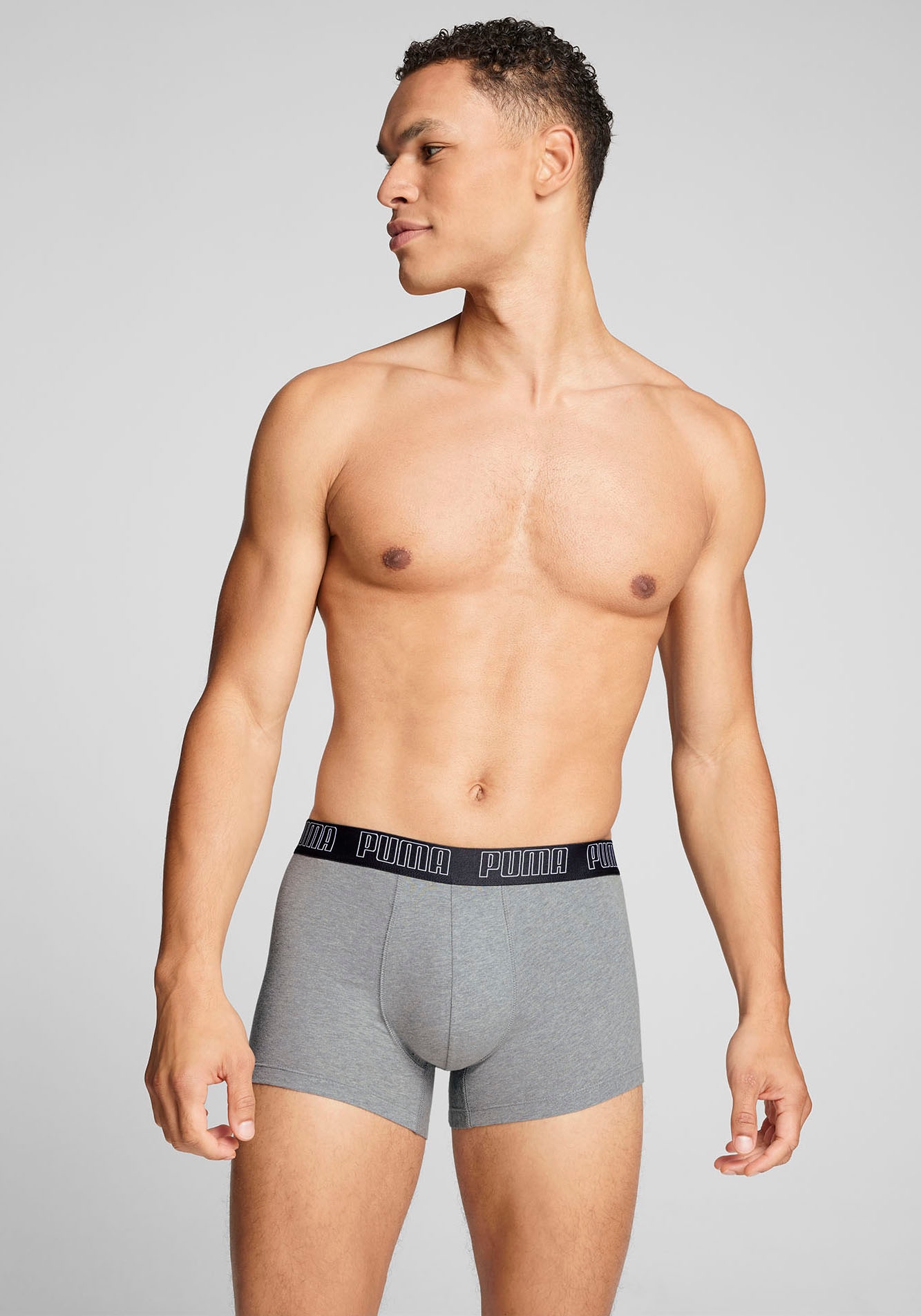 PUMA Boxer »Everyday Hipster«, 2er-Packer Packung, ohne Eingriff, Logobund