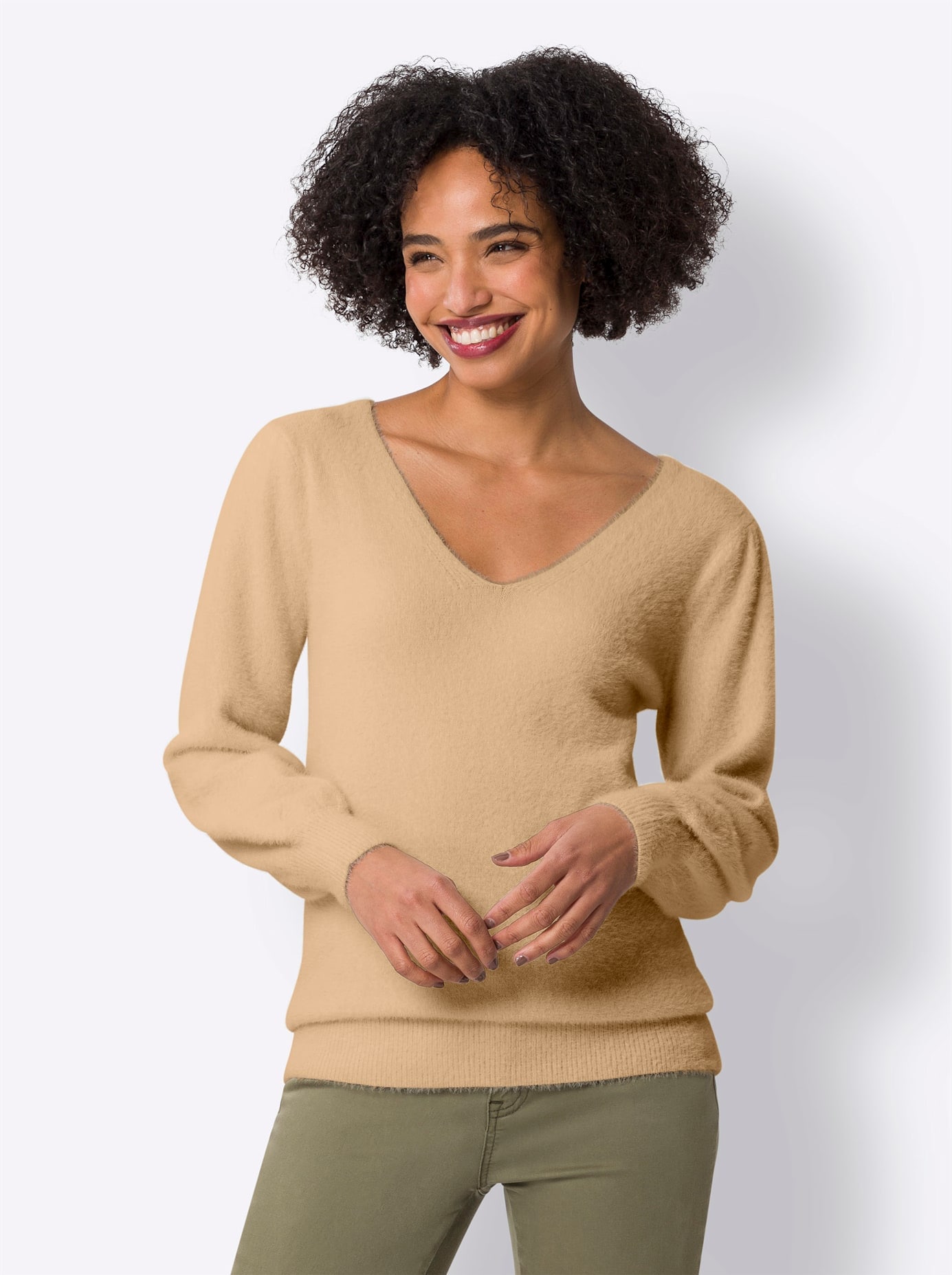 heine V-Ausschnitt-Pullover "Pullover" günstig online kaufen
