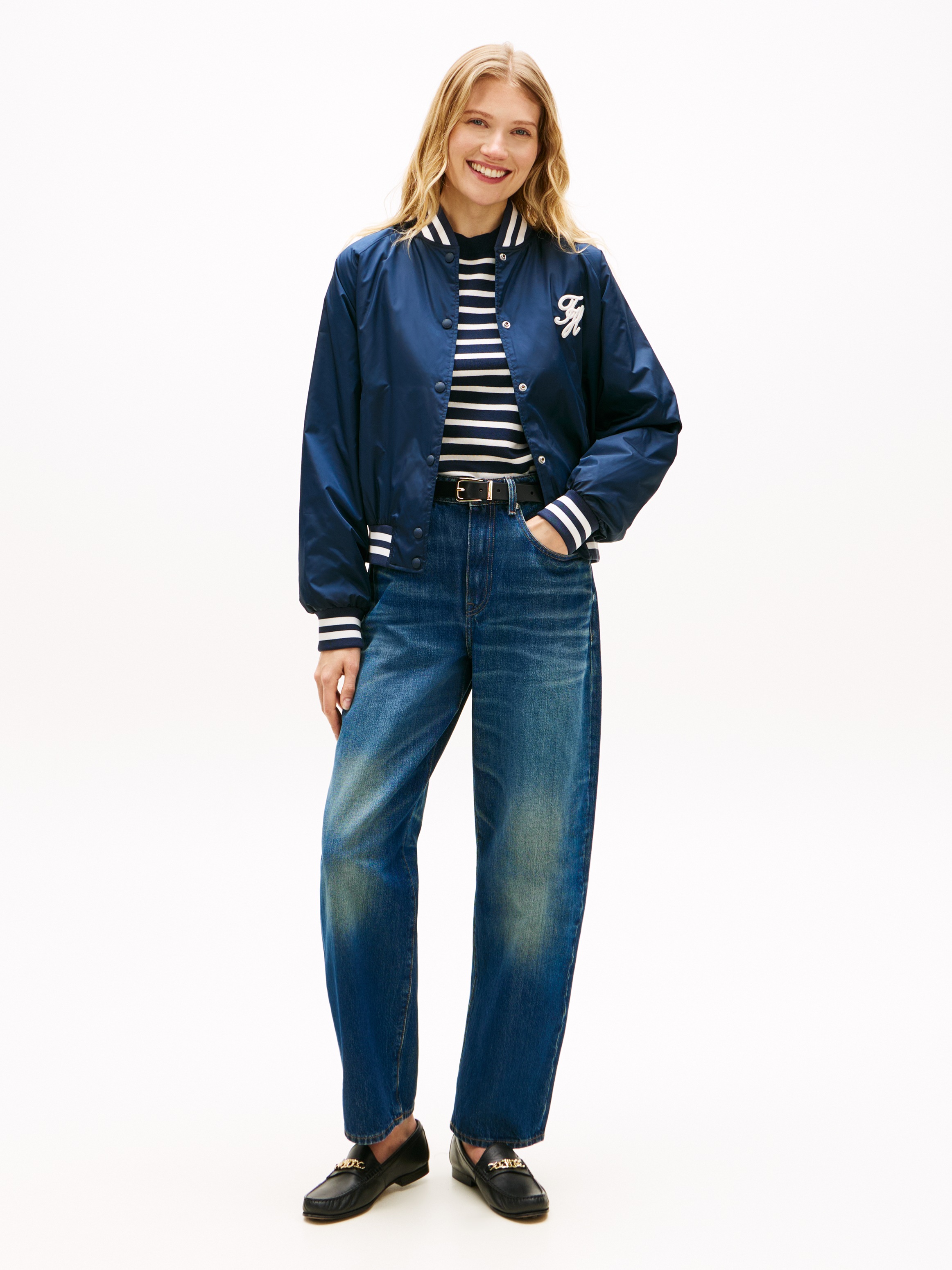 Thumbnail - Tommy Hilfiger Bomberjacke "VARSITY NYLON BOMBER" mit Tommy Hilfiger-Branding