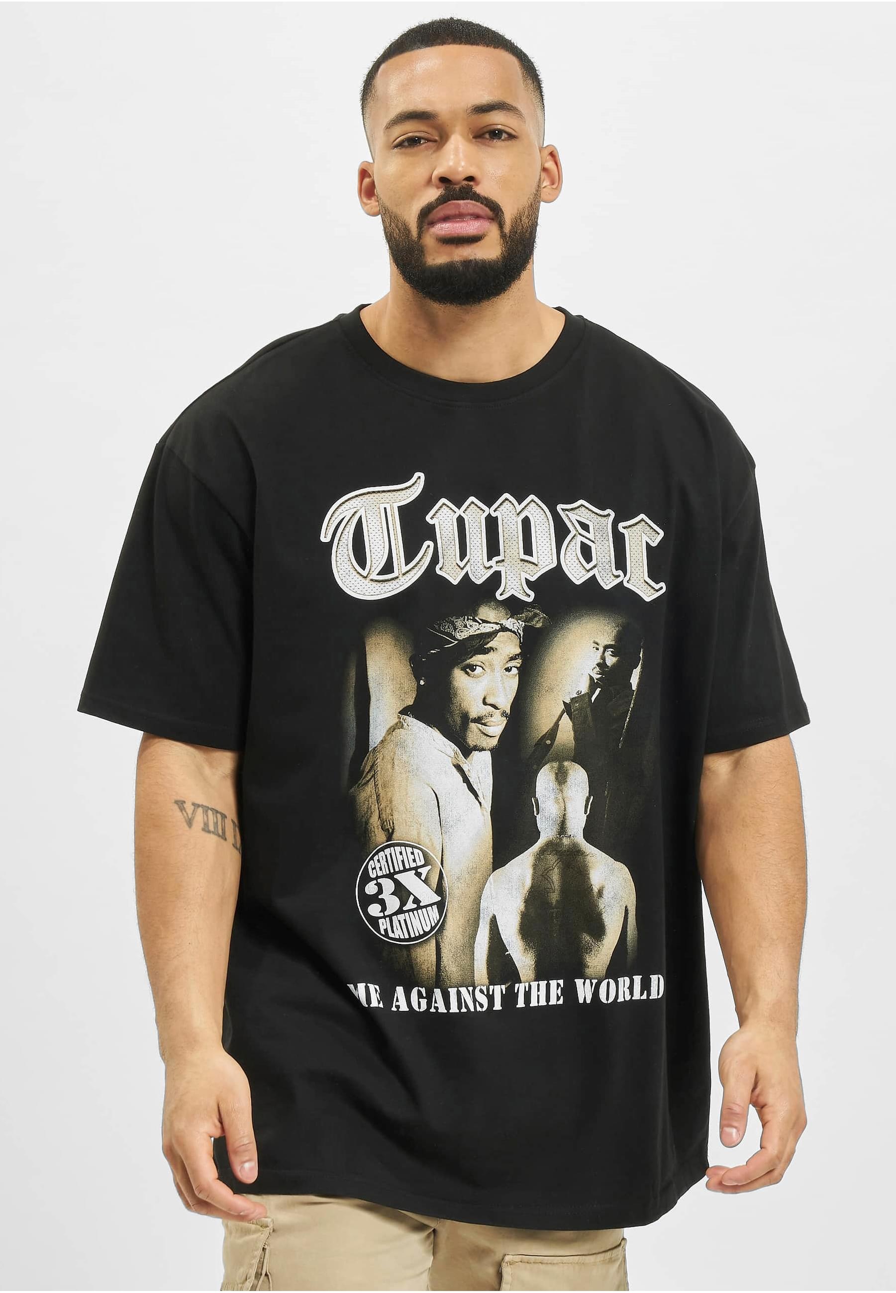 MisterTee T-Shirt »MisterTee Herren Tupac MATW Sepia Oversize Tee« 1 Stk.