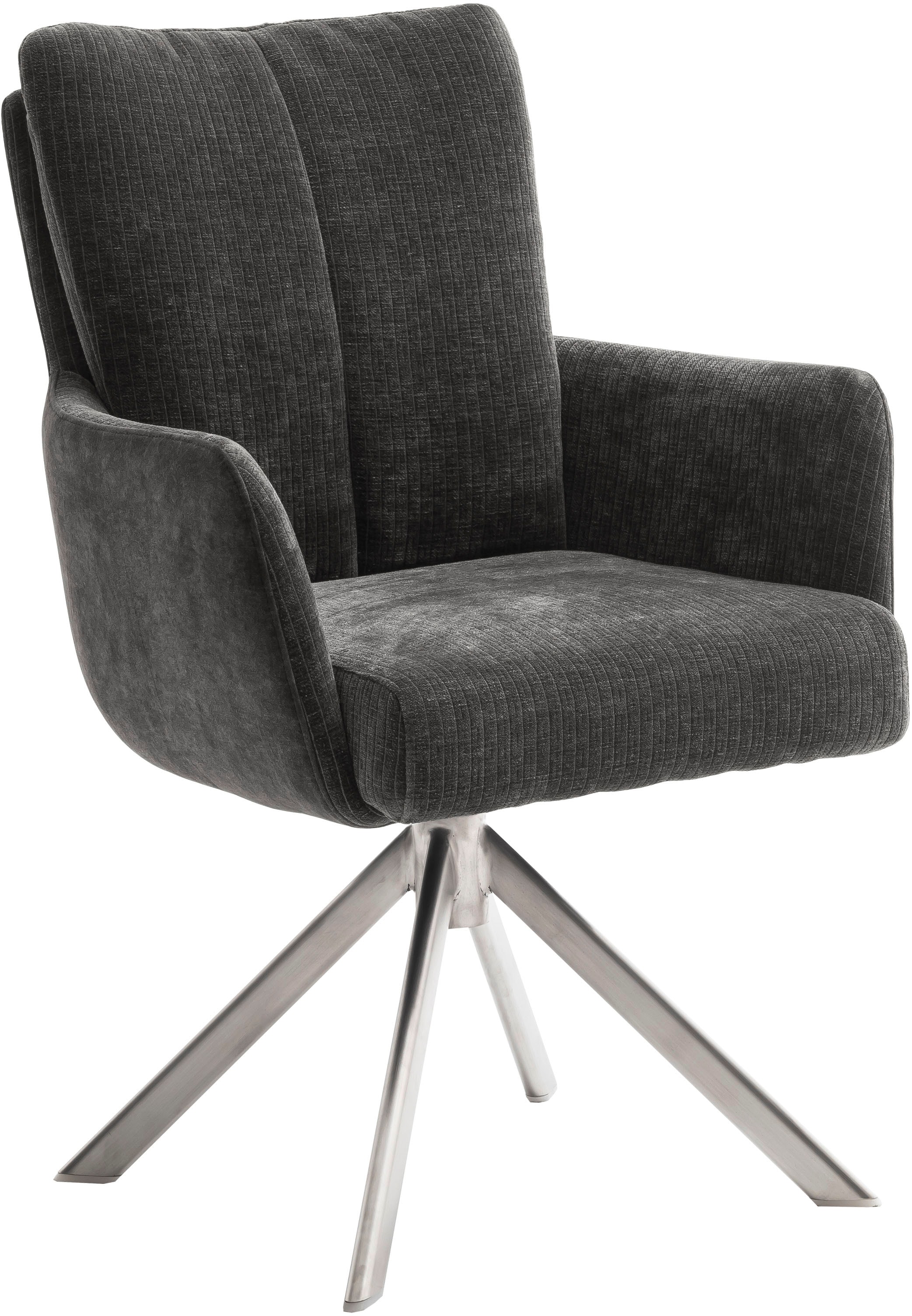 MCA furniture Esszimmerstuhl »MALIA«, (Set, 2 Stck), 360° drehbar, Taschenfederkern, Sitzhöhe ca. 49 cm