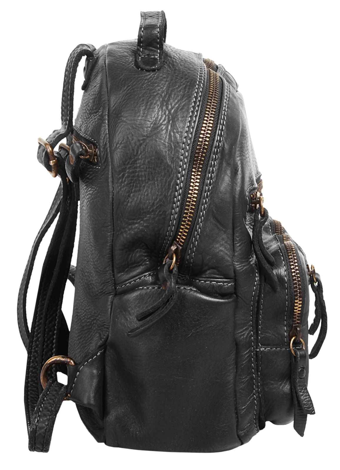 Cluty Cityrucksack, echt Leder, Made in Italy