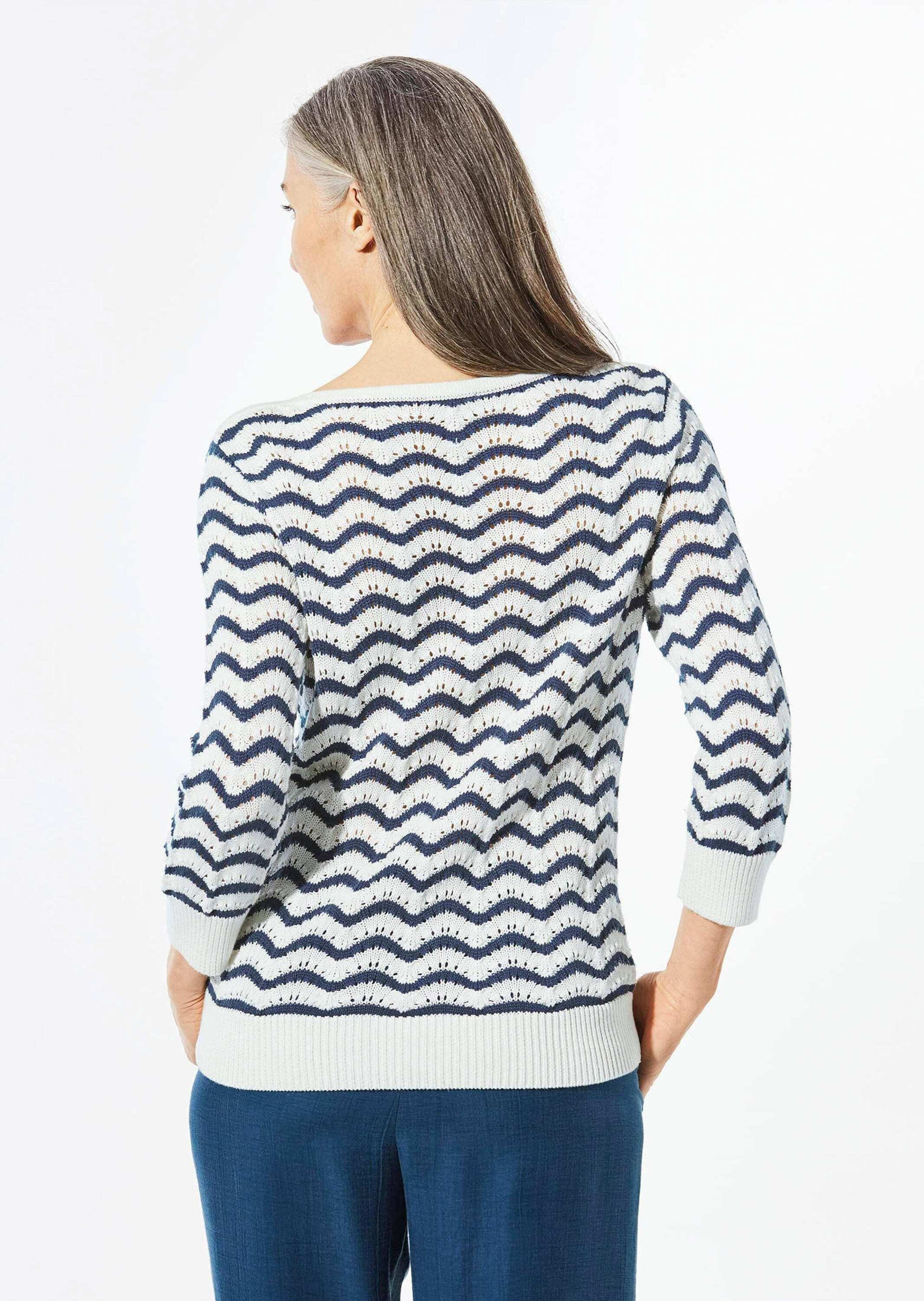 GOLDNER Rundhalspullover »Strickpullover Strickpullover mit 3/4-Arm«