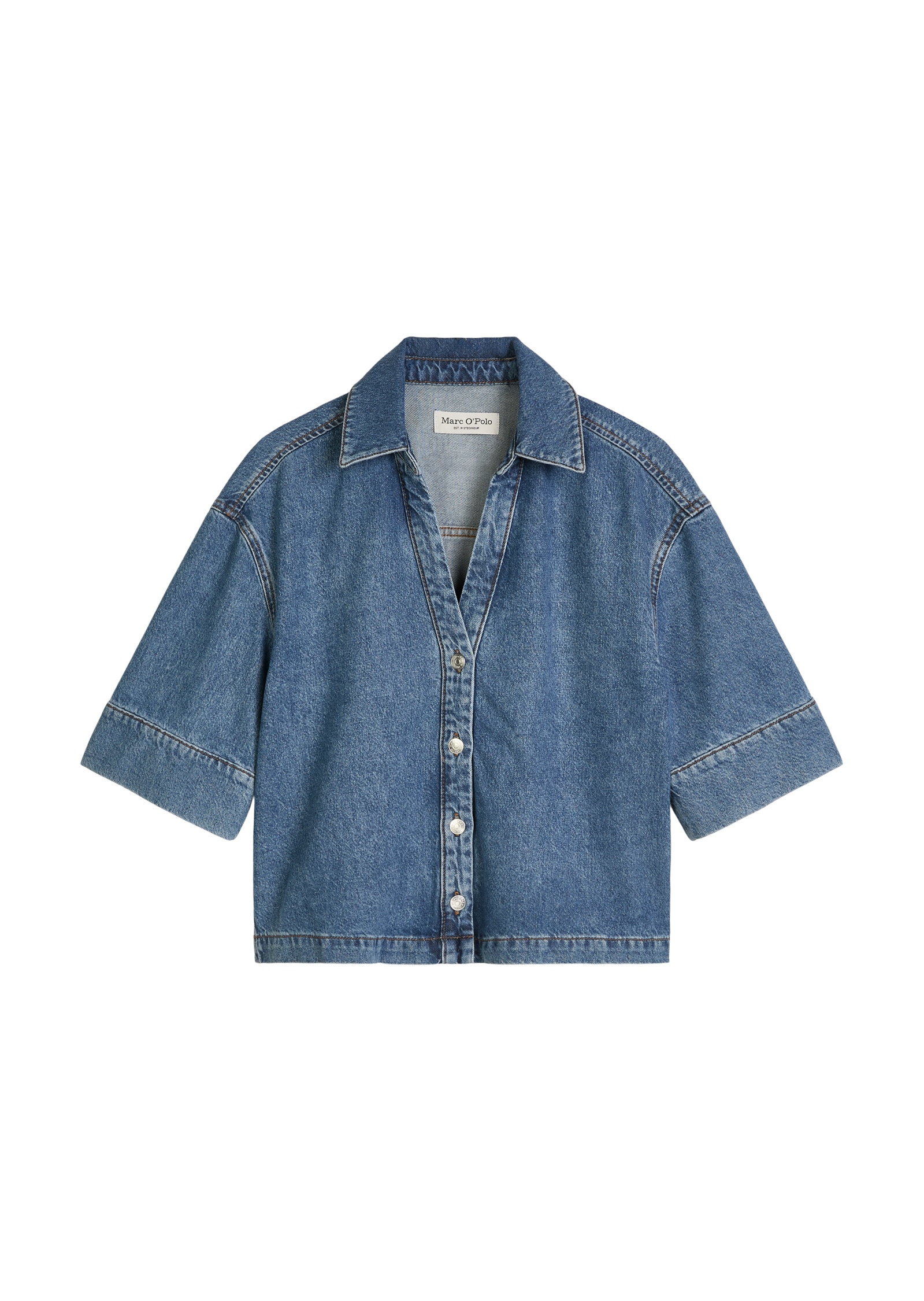 Marc O'Polo Jeansbluse »aus Organic Cotton-Lyocell-Mix«