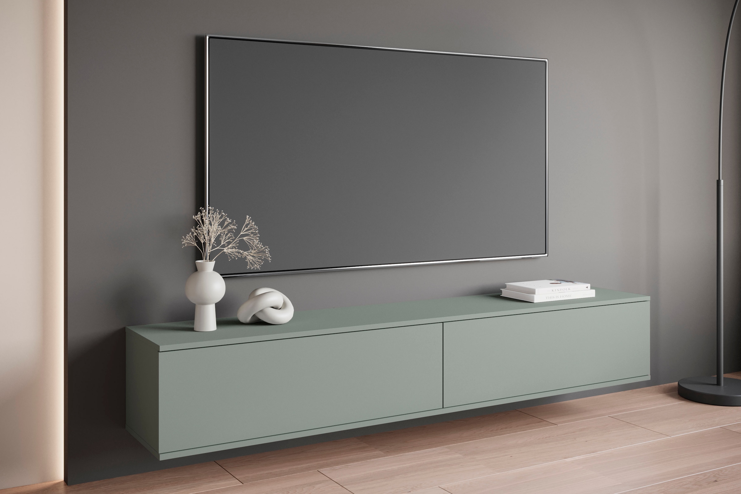 OTTO home Lowboard »Kenia« 1 Stk. tlg. 2 Klappen – flexibel hängend oder stehend montierbar