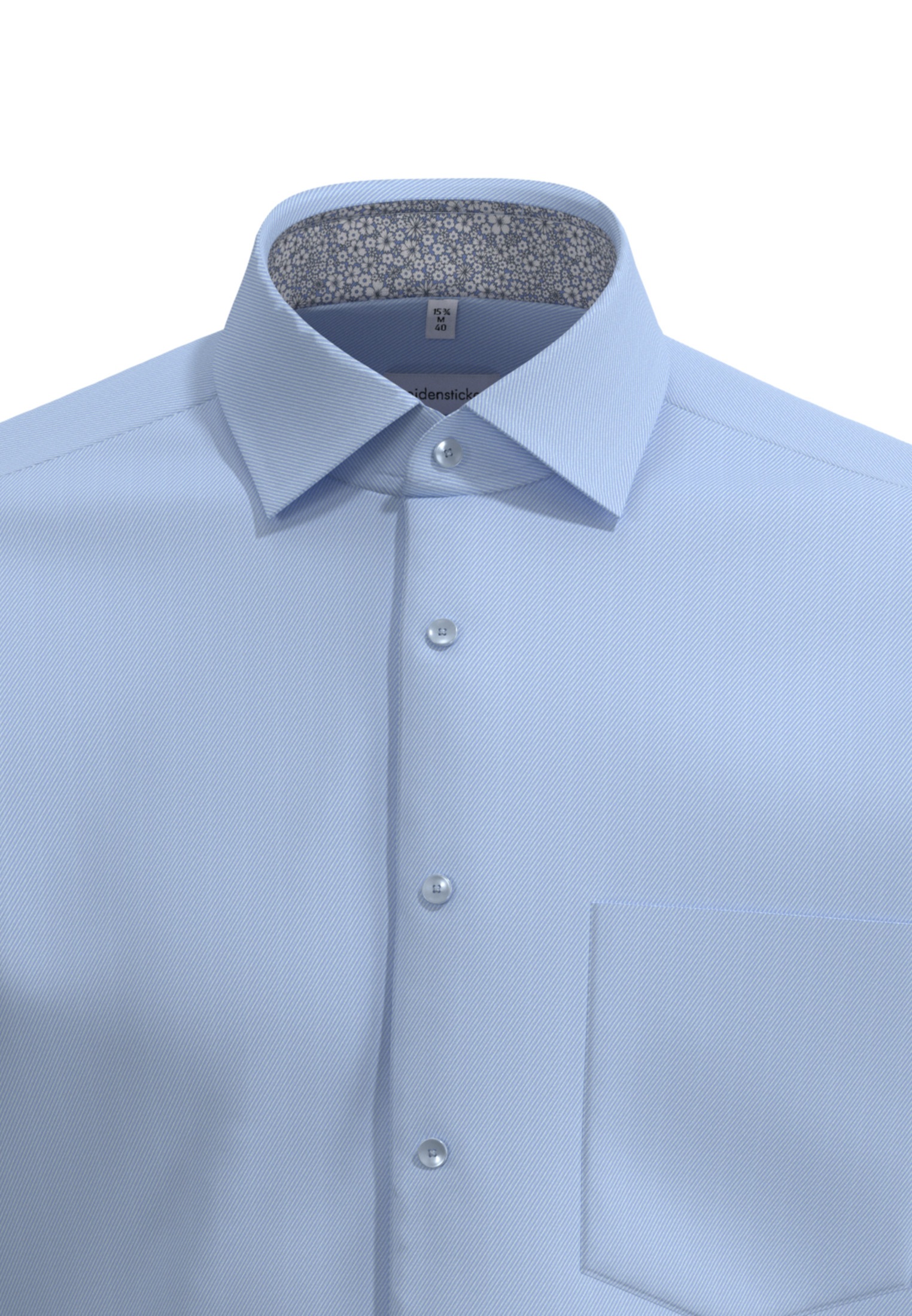 Thumbnail - seidensticker Businesshemd "Regular" Regular Kurzarm Kentkragen Uni