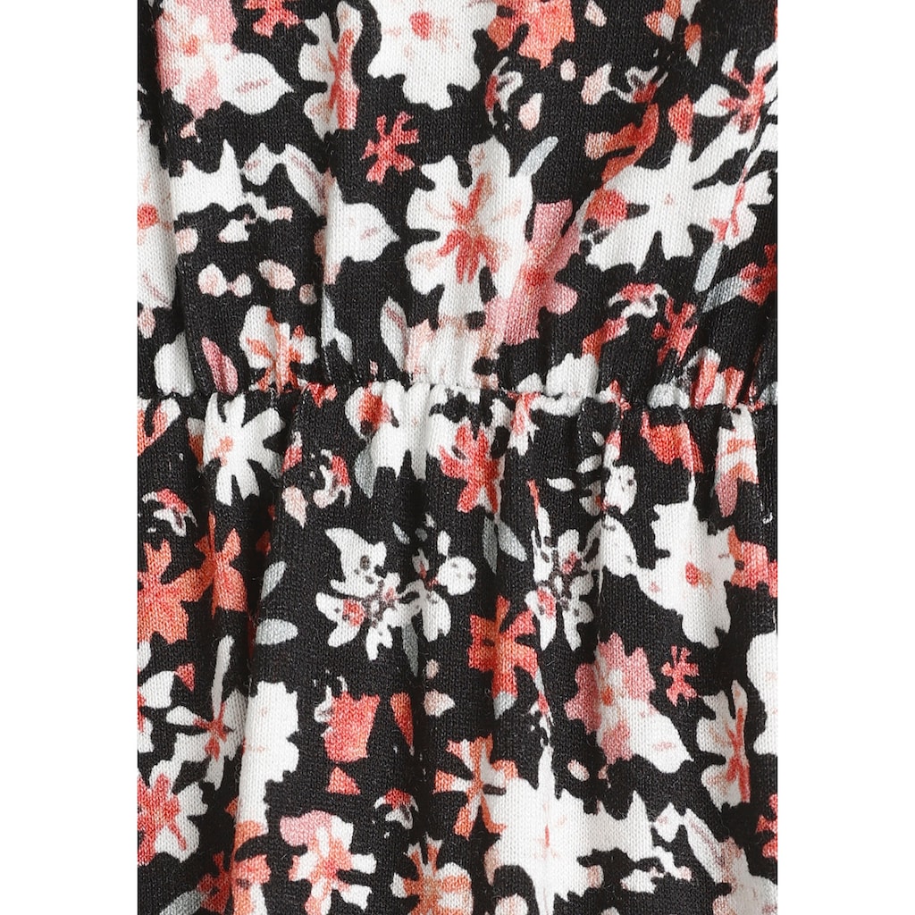 Laura Scott Midikleid, mit Blumen-Muster