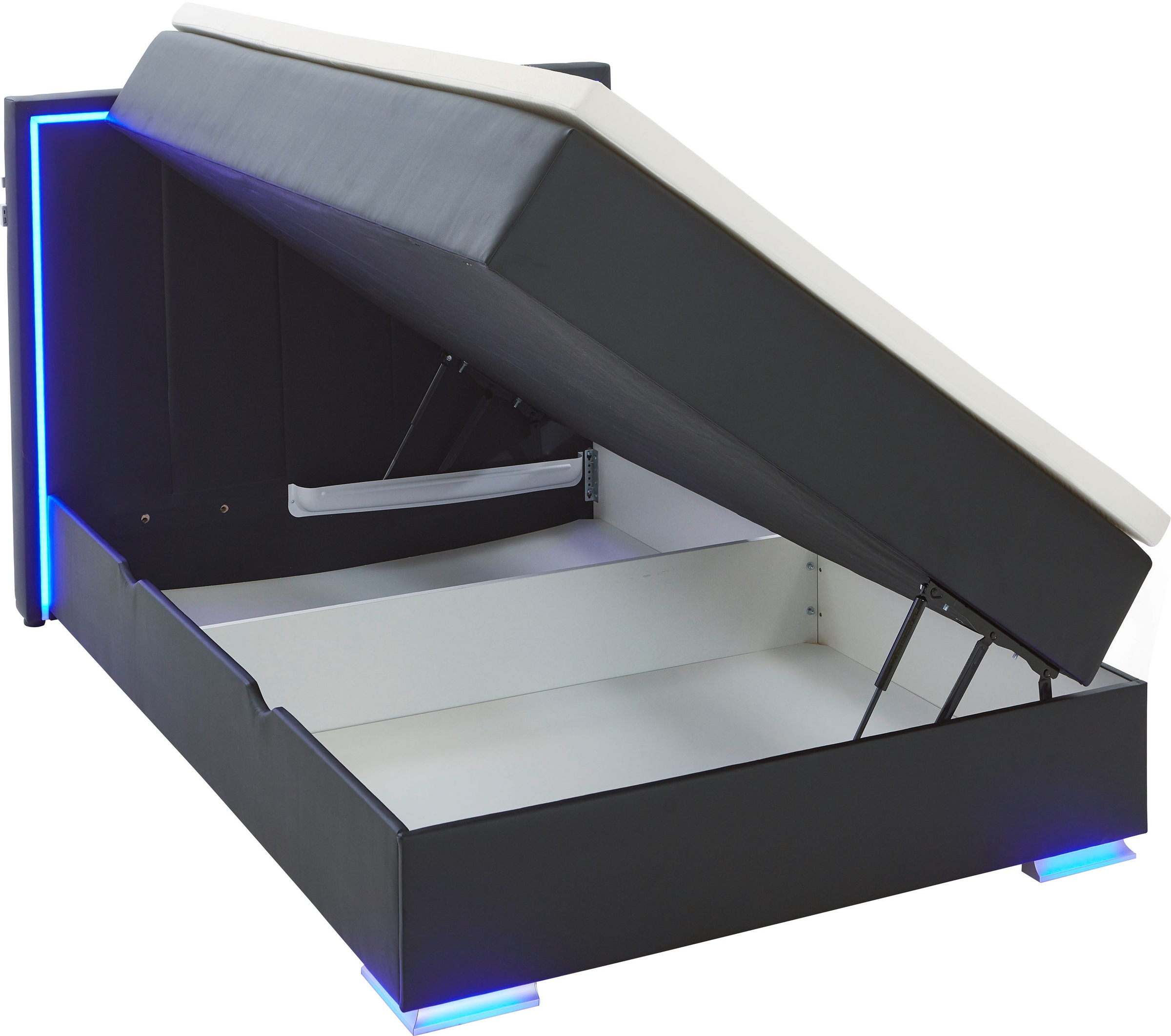 meise.möbel Boxspringbett »Colorado II«, inkl. LED-Beleuchtung & Topper
