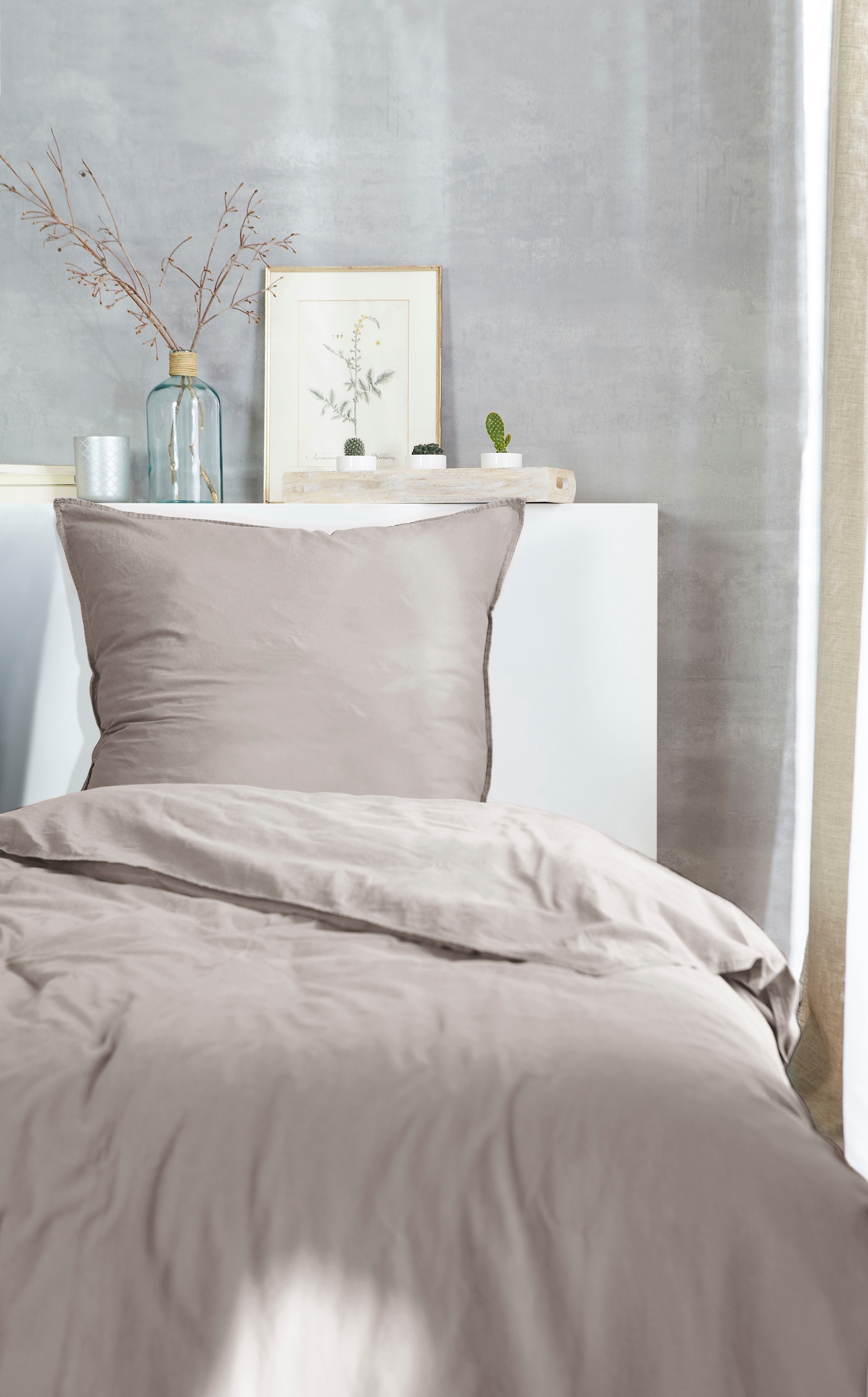 Primera Bettwäsche "Primera Stone-Washed Flanell" 2 Stk. tlg. Bettwäsche au günstig online kaufen