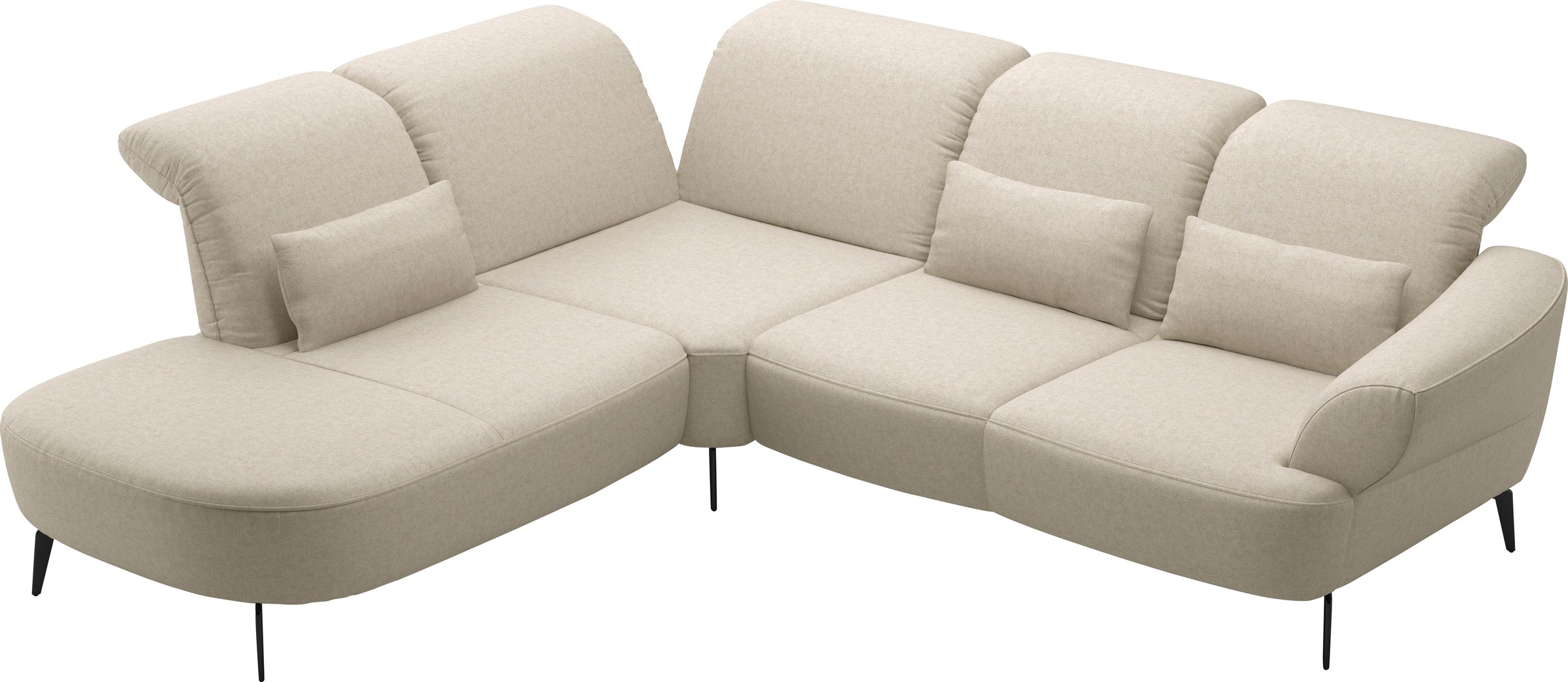 sit&more Ecksofa »Dance«, inkl.System Click&Seat und Sitztiefenverstellung