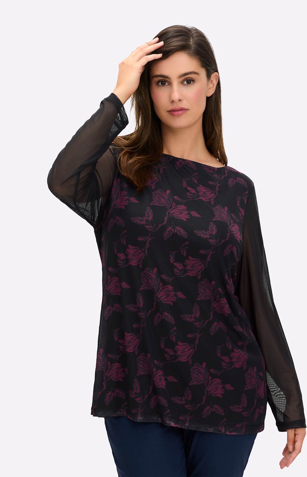 Sheego Langarmshirt "Langarm-Shirt", 1 Stk. günstig online kaufen