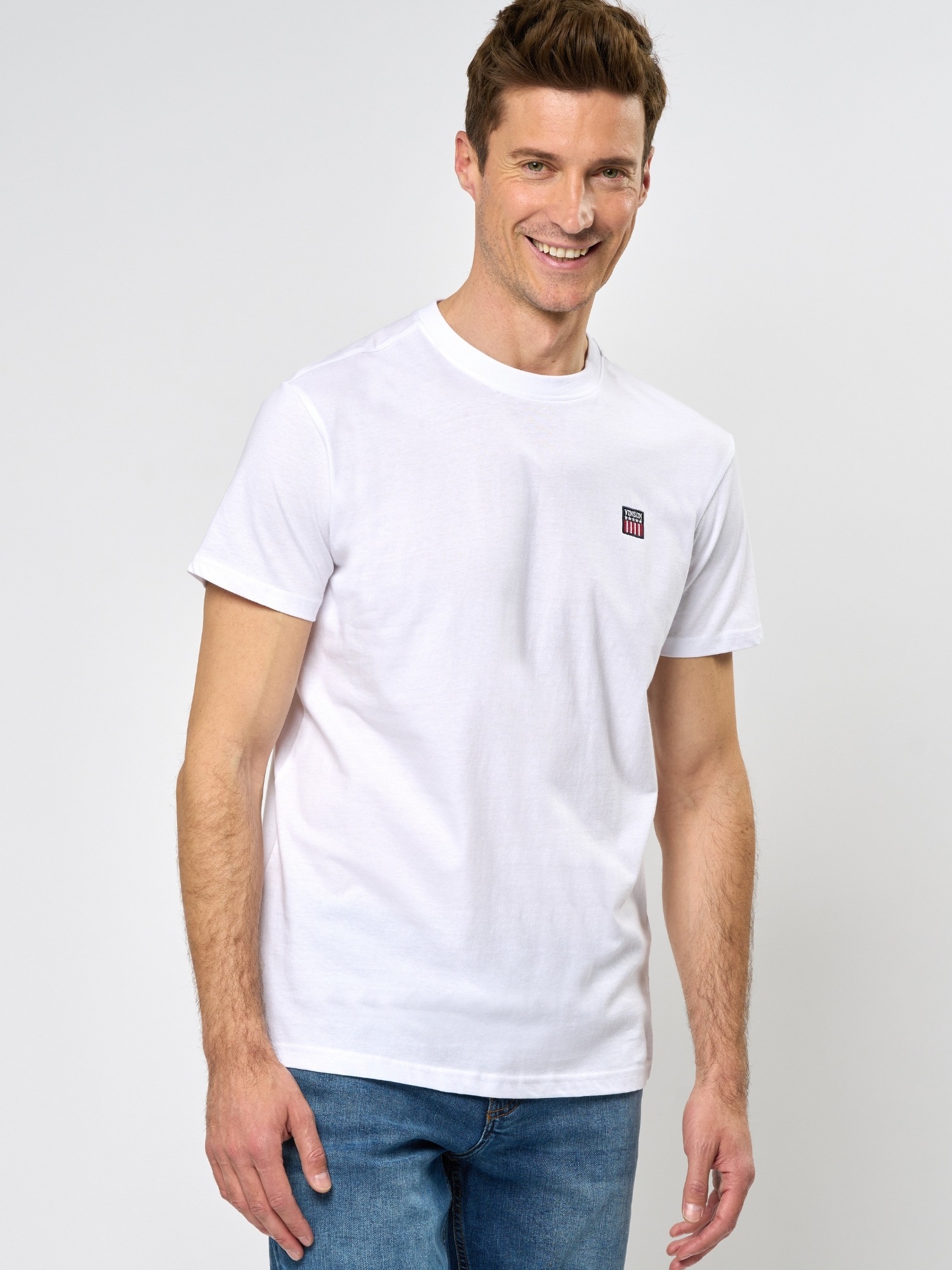 Vinson VMMassimo T-Shirt 3-Pack DarkSapphire/White/Humus 4