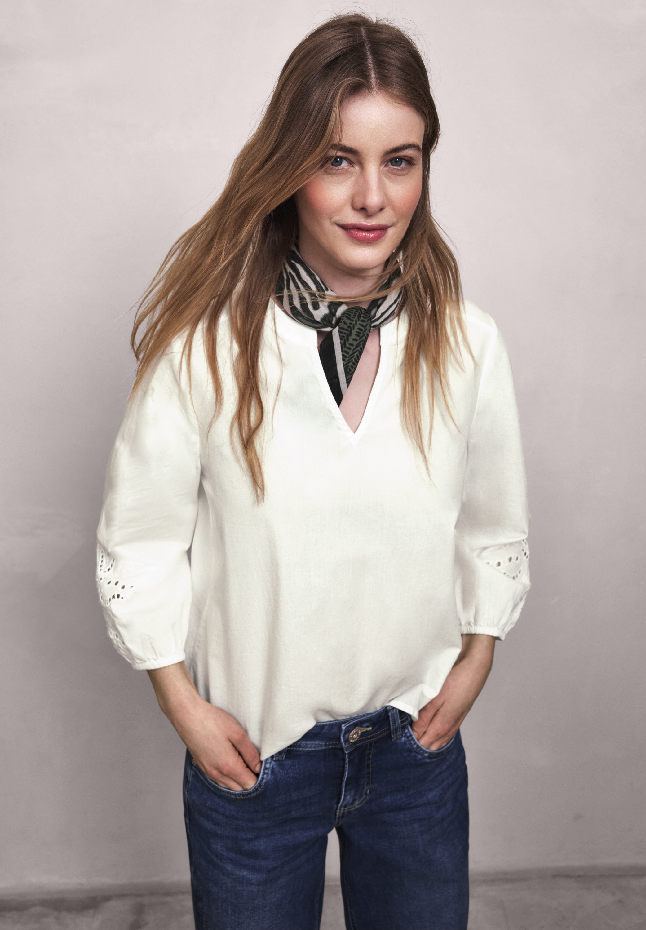 STREET ONE STUDIO Shirtbluse aus reiner Baumwolle