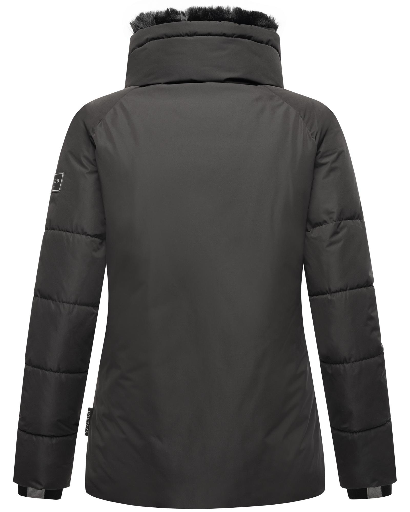 Navahoo Winterjacke »Frostii XIV«, ohne Kapuze, modische Damen Winter Steppjacke mit Kunstfellkragen