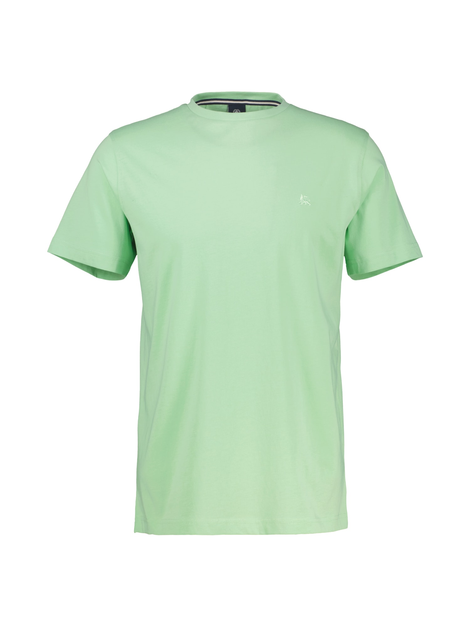LERROS T-Shirt »LERROS Basic T-Shirt mit Logostitch, unifarben«