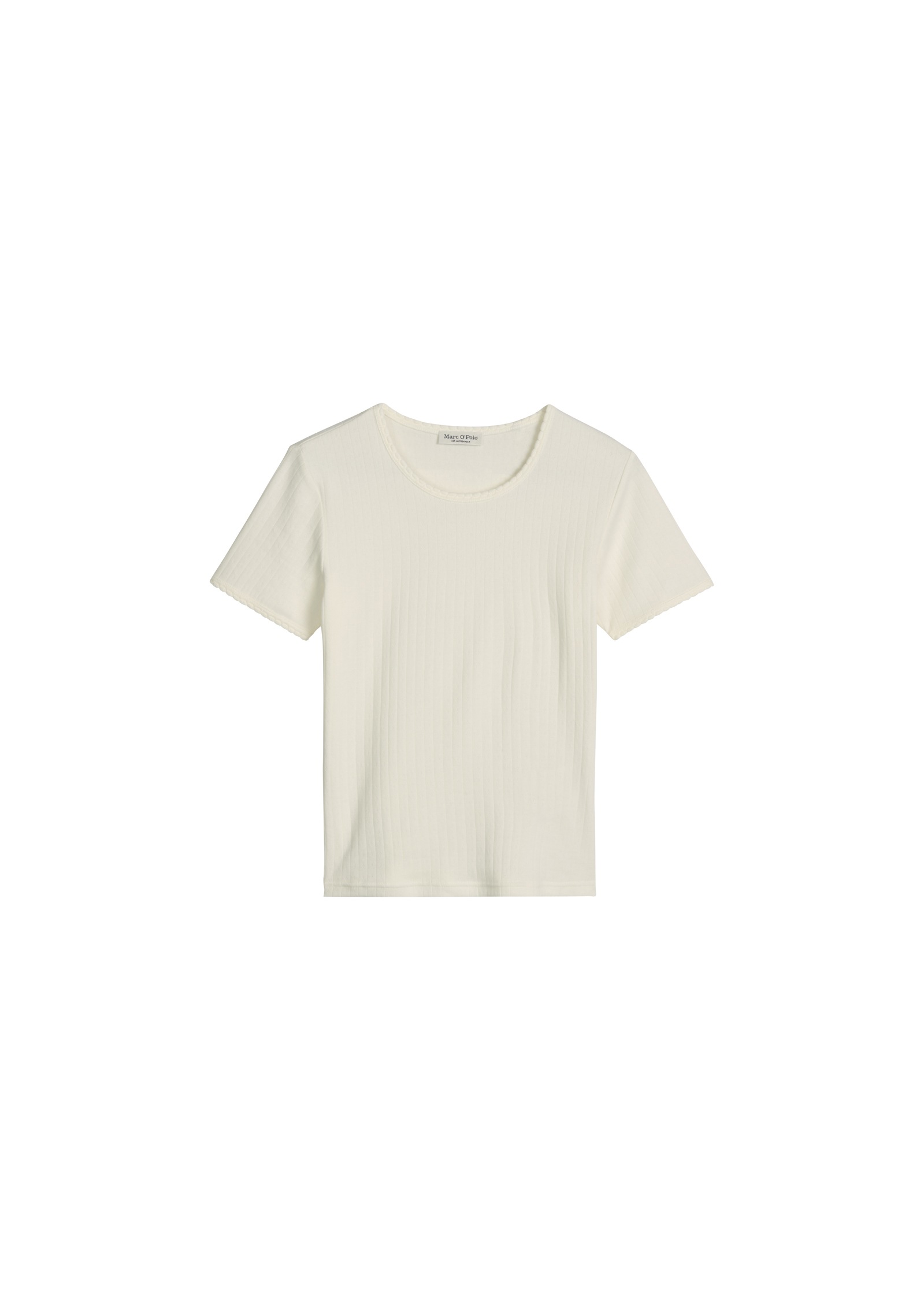Marc OPolo Kurzarmshirt "Mix N Match Airy Cotton Rib" mit Rundhalsausschnit günstig online kaufen