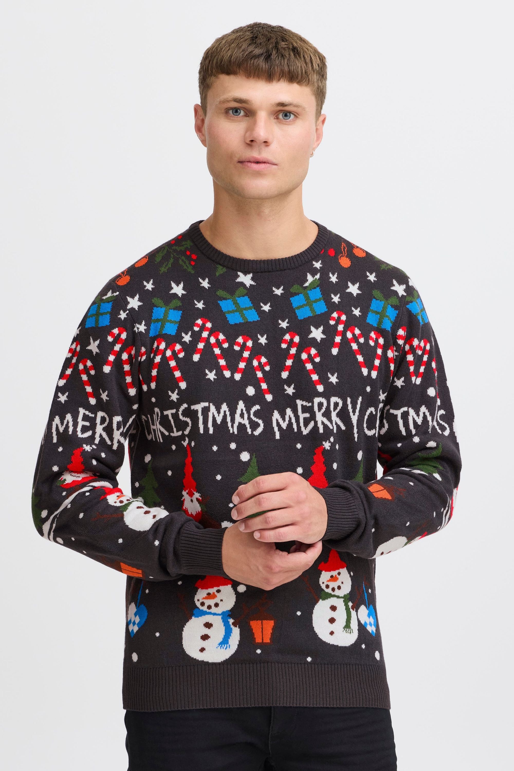 Blend Strickpullover "BHCHRISTIAN", Weihnachtlicher Grobstrickpullover günstig online kaufen