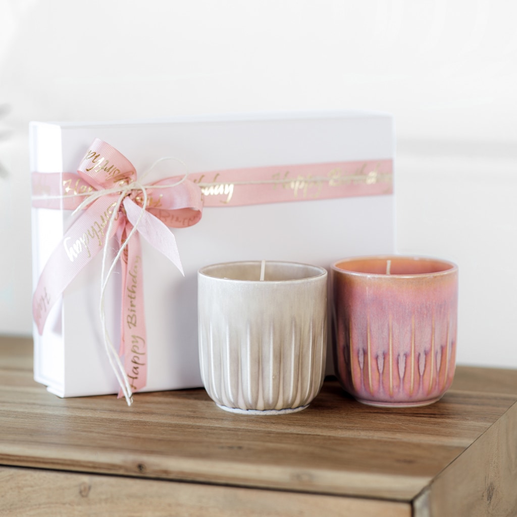 like. by Villeroy & Boch Duftkerze »Duftkerzen Sunkissed Perlemor Home Coral ø 8,5 x 9 cm 6er Set rosa«