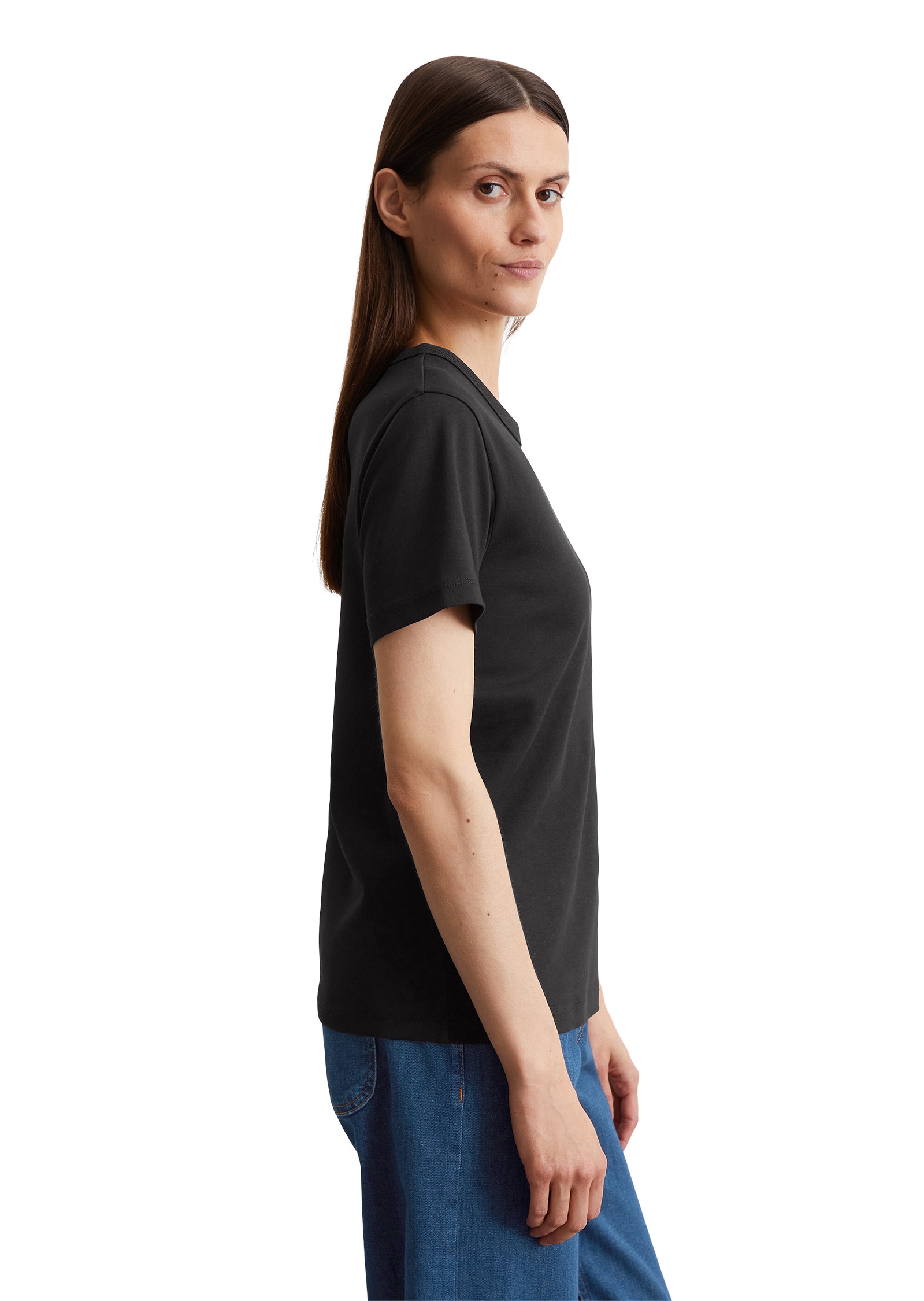 Marc O'Polo T-Shirt »aus Interlock-Jersey«