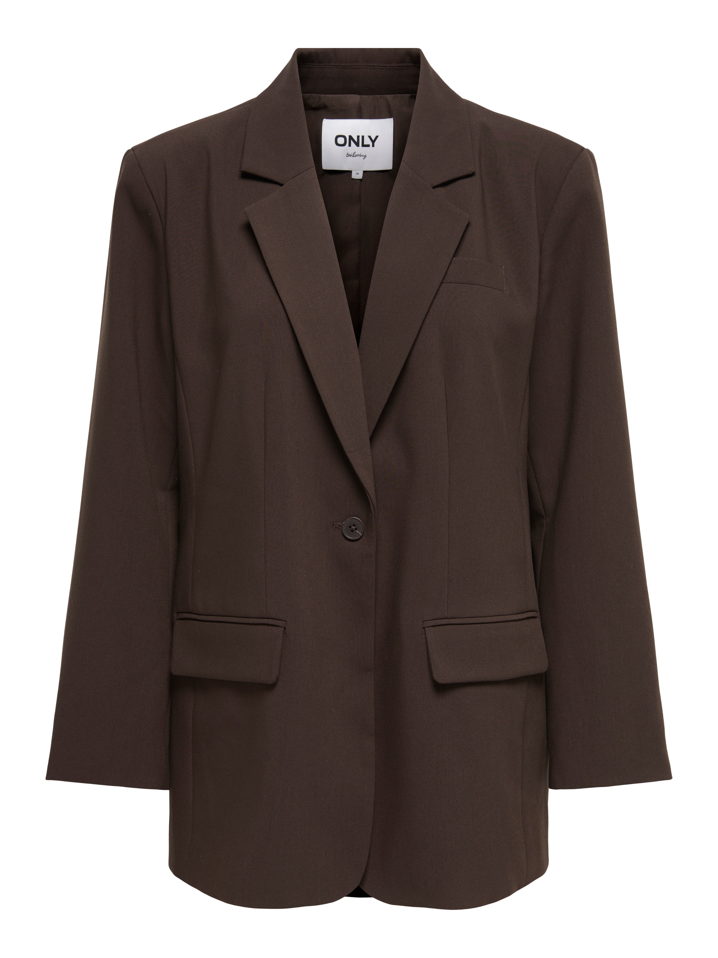 ONLY Longblazer »ONLLINDA-RAVEN L/S BF BLAZER TLR NOOS« Materialmix, oversize