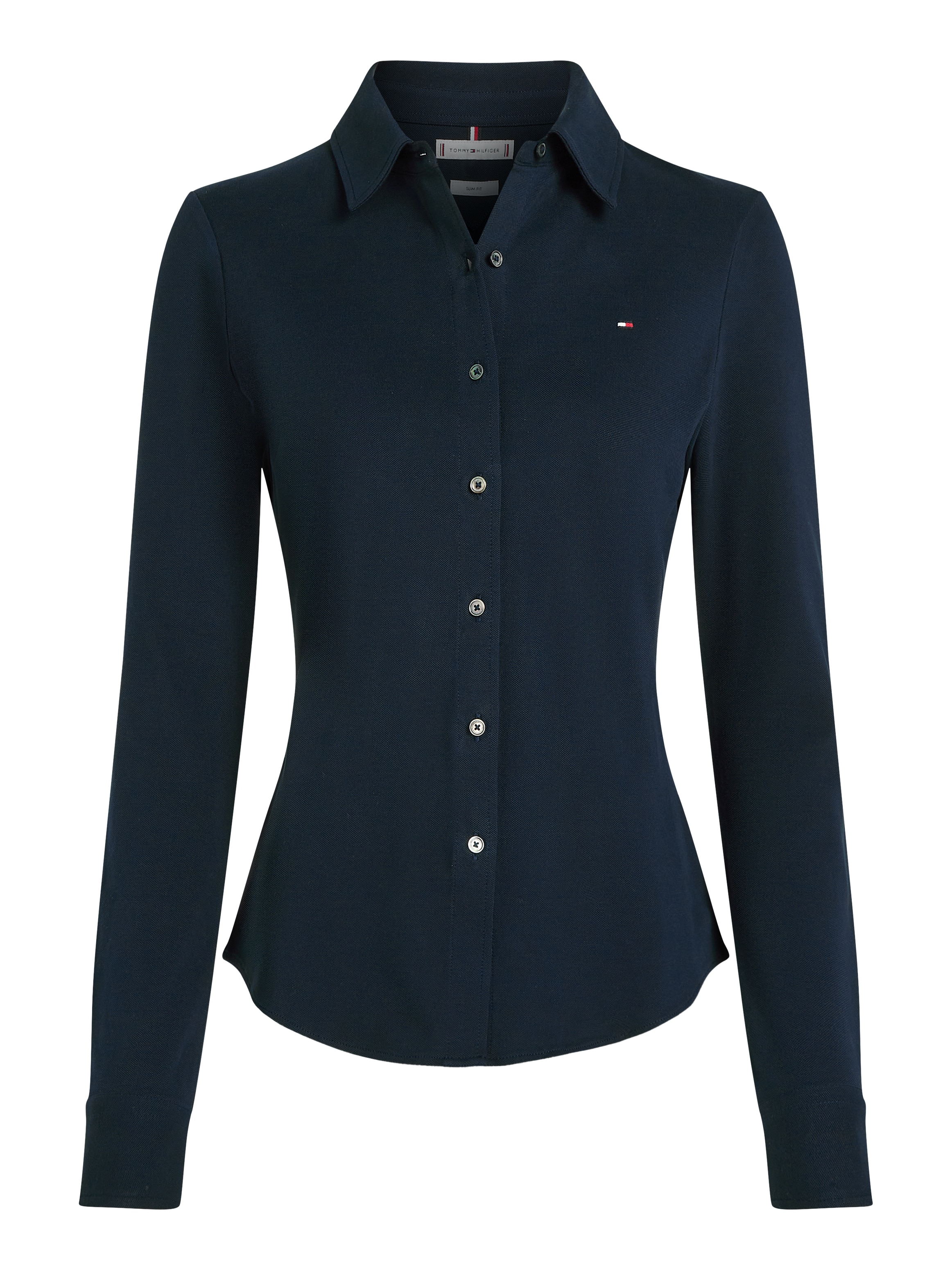 Tommy Hilfiger Poloshirt »1985 SLIM PIQUE BTN DOWN LS«