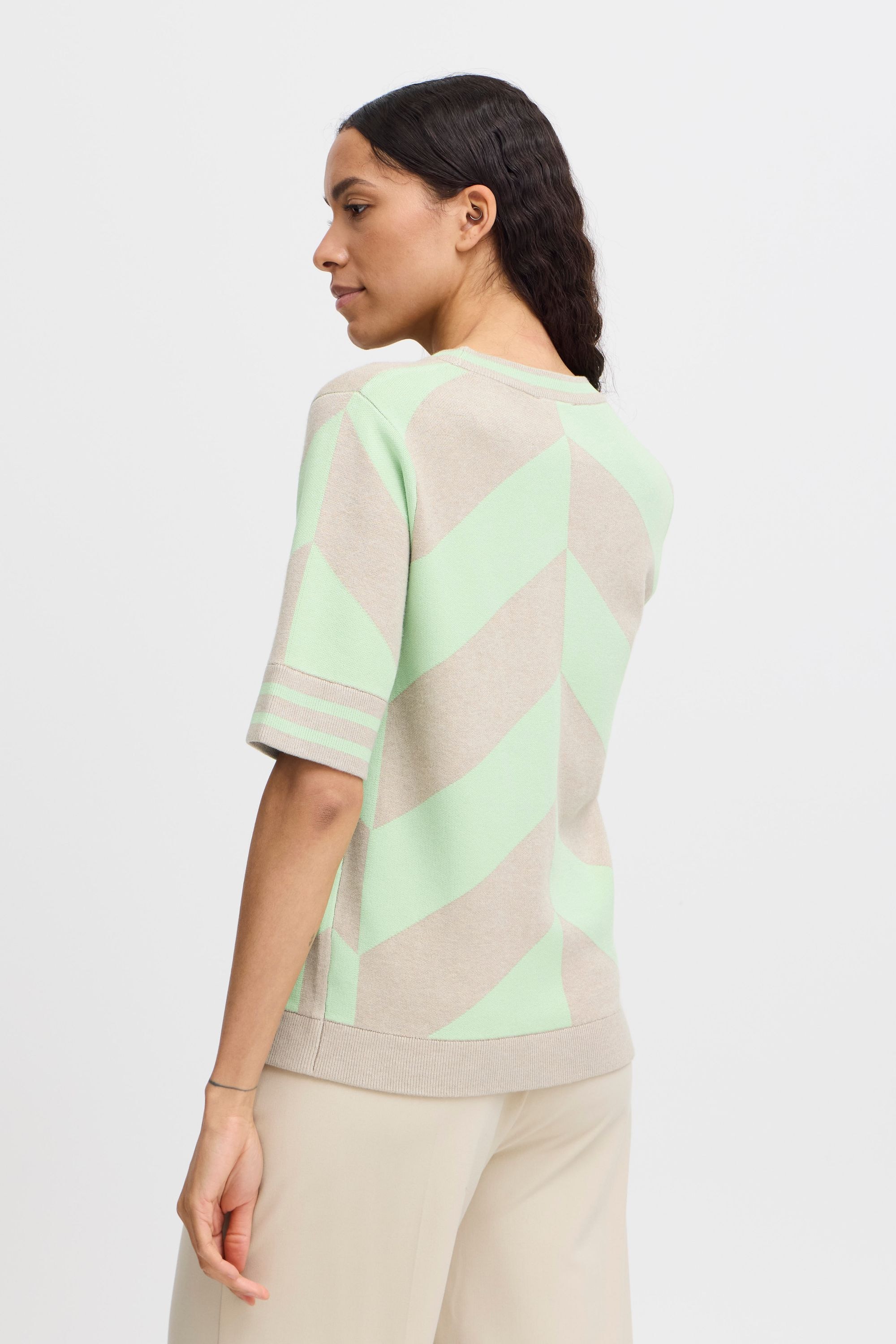 b.young Strickpullover »Strickpullover BYMMMORLA SS GEOMETRIC«