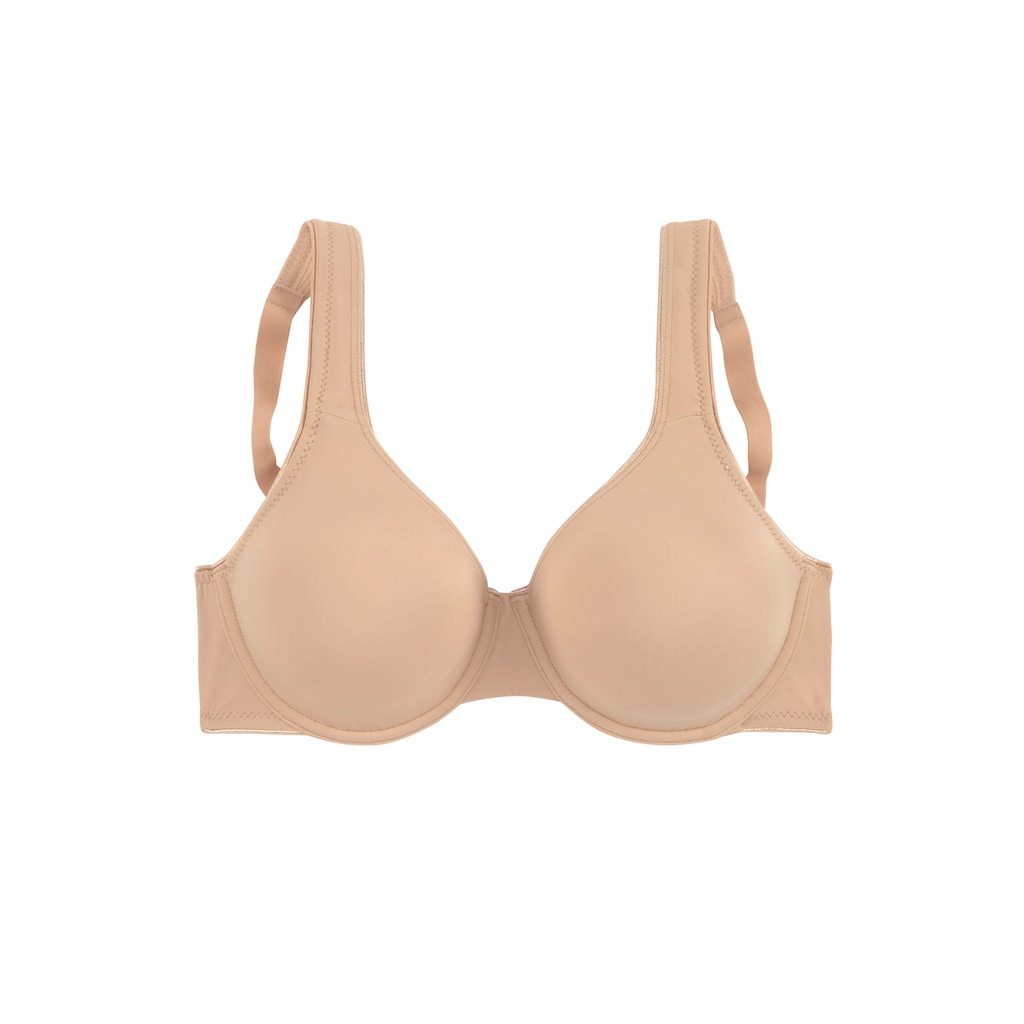 LASCANA Minimizer-BH, mit Bügel und nahtlosen Cups, aus seidiger Microfaser, Basic Dessous