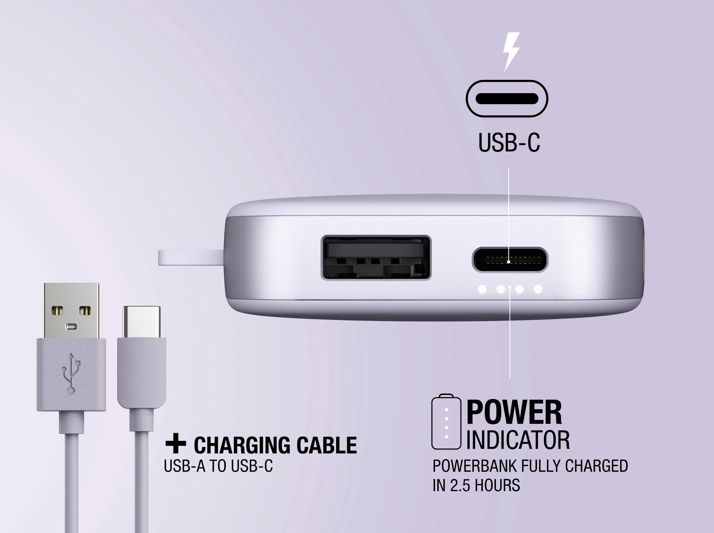 Fresh´n Rebel Powerbank »Power Pack 6000mAh mit USB-C, Fast Charge«, 5 V