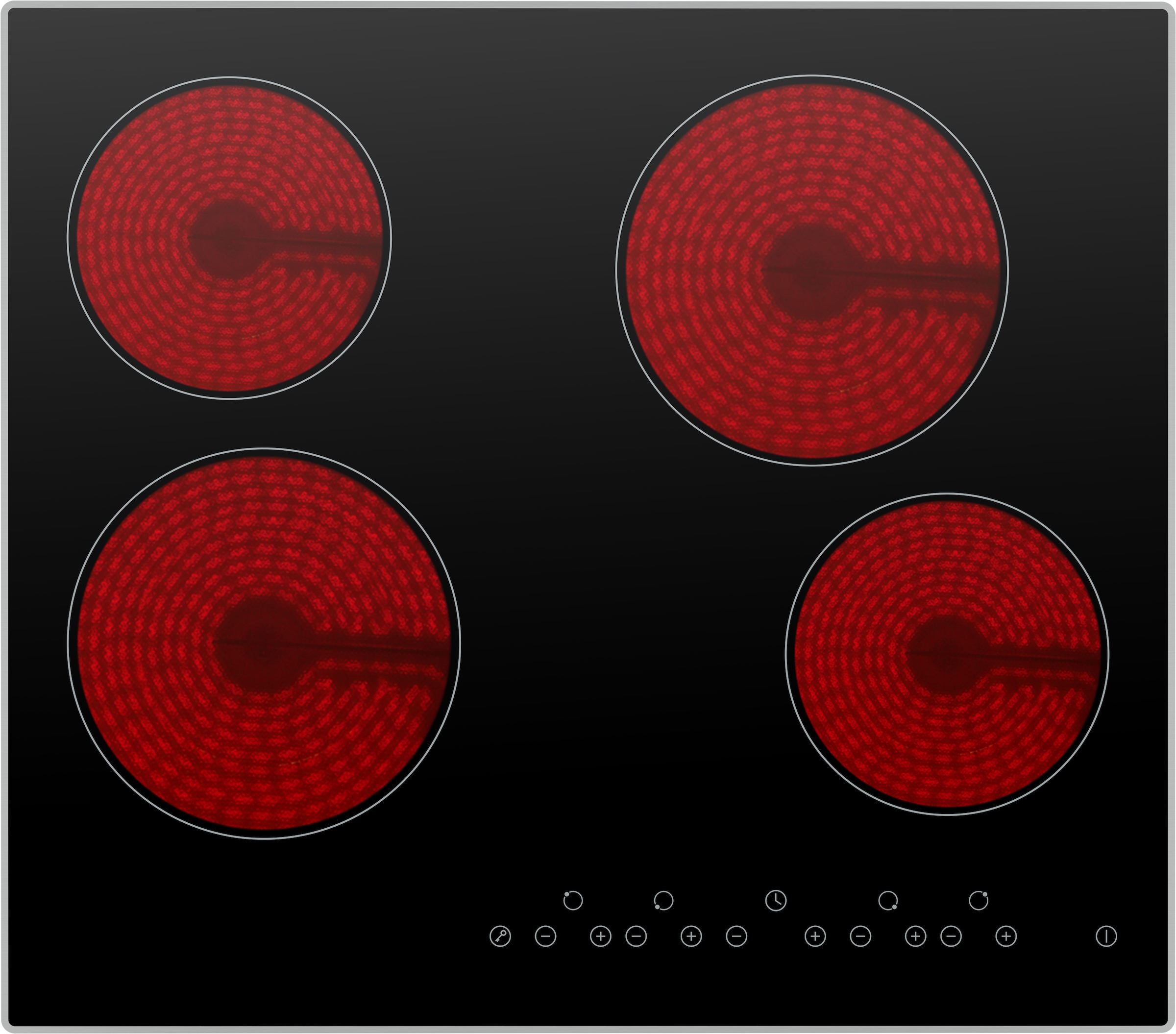 Hanseatic Elektro-Kochfeld "HC46066TA" Timer-Funktion unterstützt dich beim günstig online kaufen