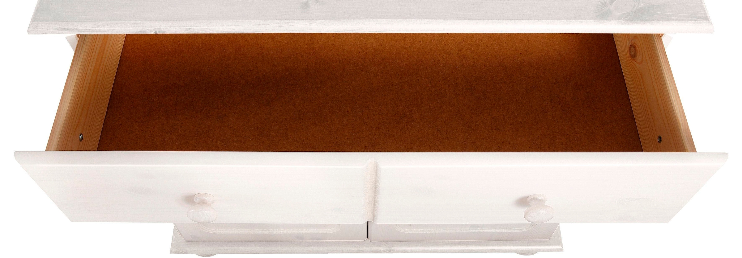 Home affaire Sideboard »Mette«, Kommode mit gefrästen, kugelförmigen Füßen, Breite 80 cm