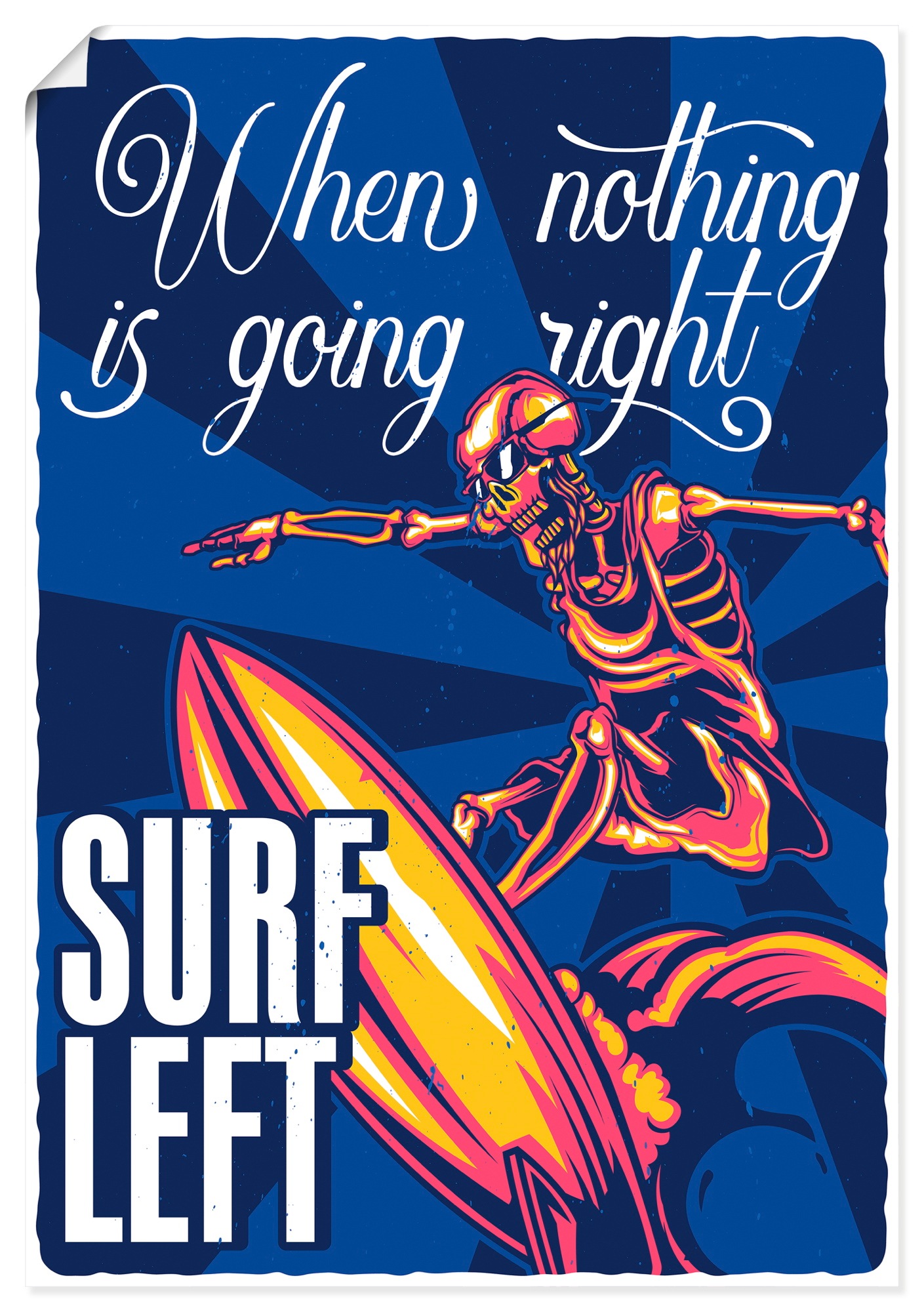Artland Wandbild "Surfen" 1 Stk. tlg. als Alubild, Leinwandbild, Poster, Wandaufkleber in verschied. Größen