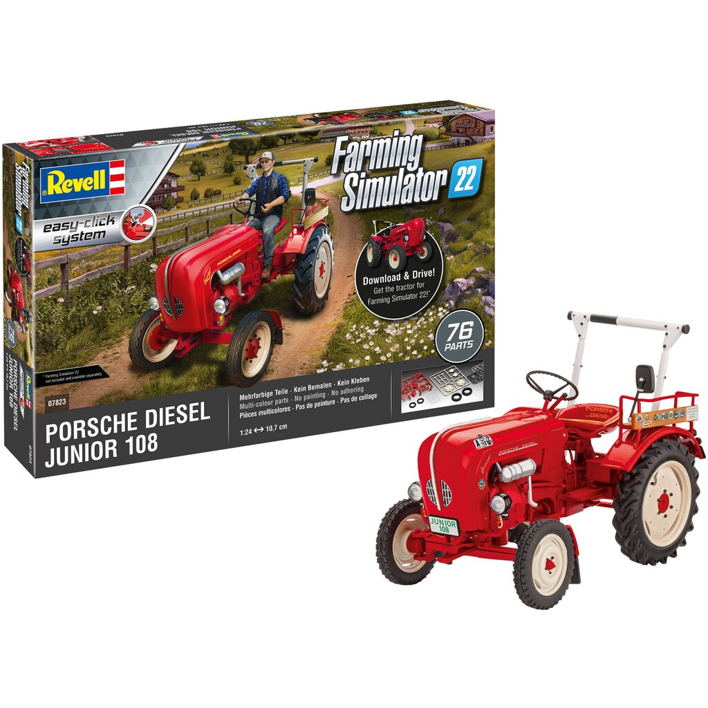 Revell® Modellbausatz »Porsche Junior 108 - Farming Simulator Edition«, 1:24