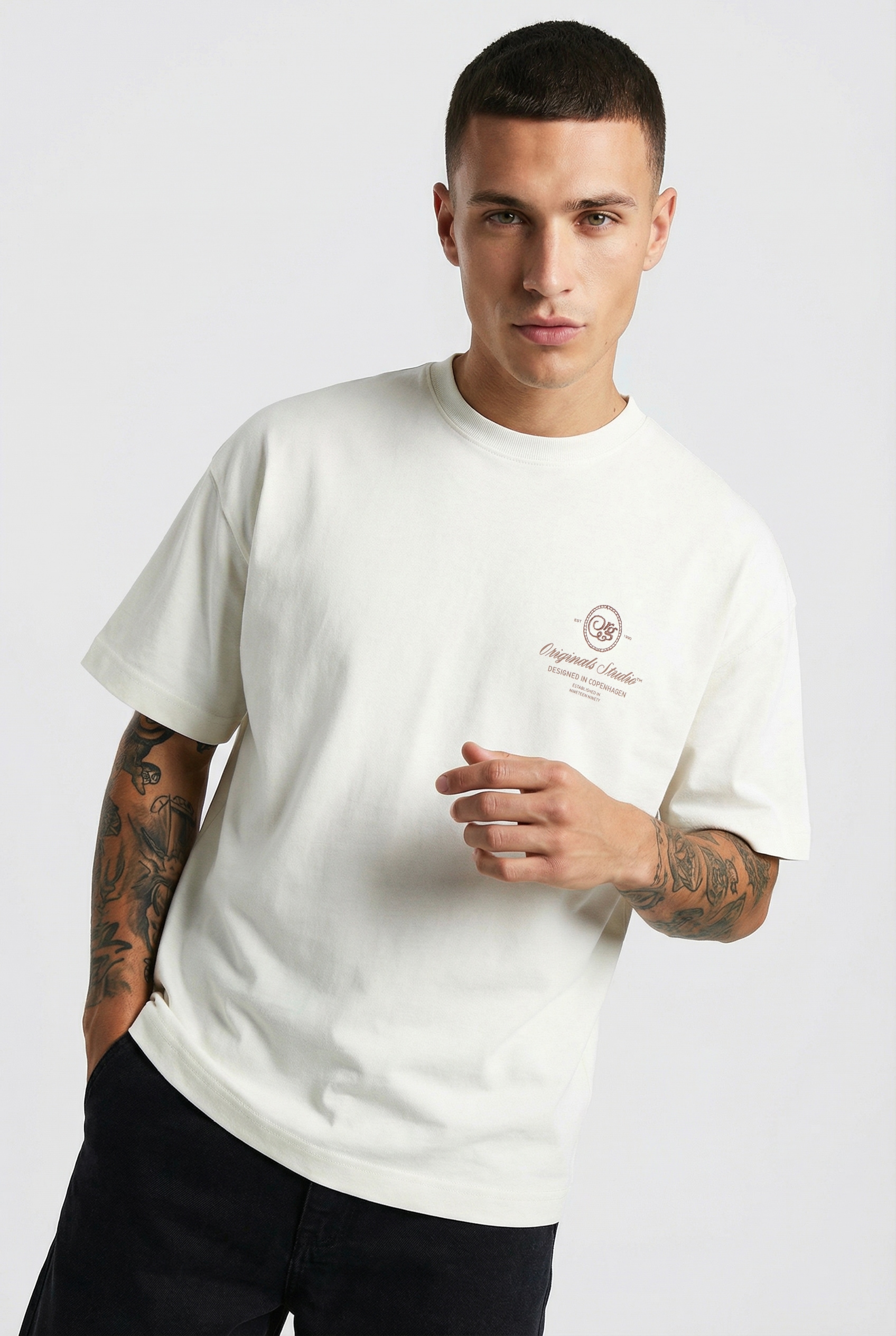Jack & Jones T-Shirt "JORNIAGARA MINIMAL TEE SS CREW NECK" günstig online kaufen