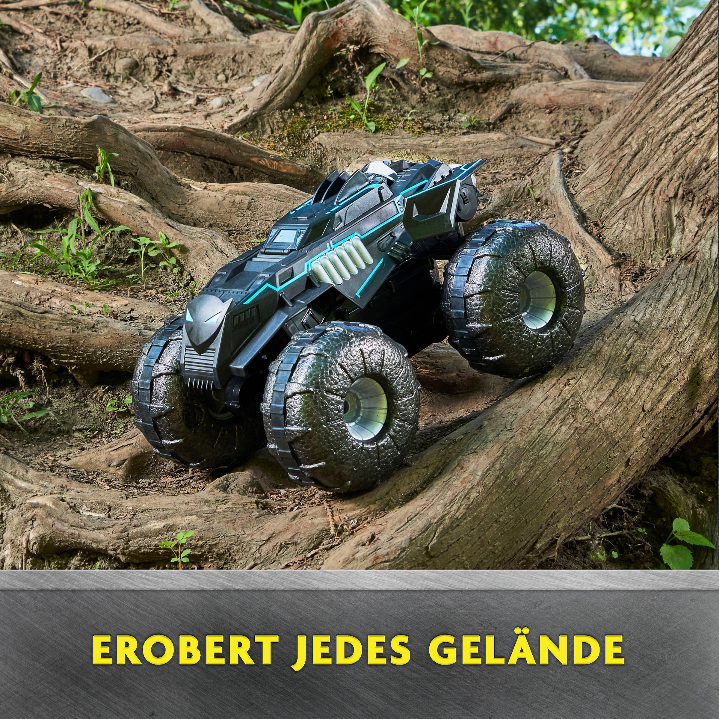 Spin Master RC-Auto »Batman - RC All Terrain Batmobile (kompatibel mit 10 cm Figuren)«, für Land und Wasser