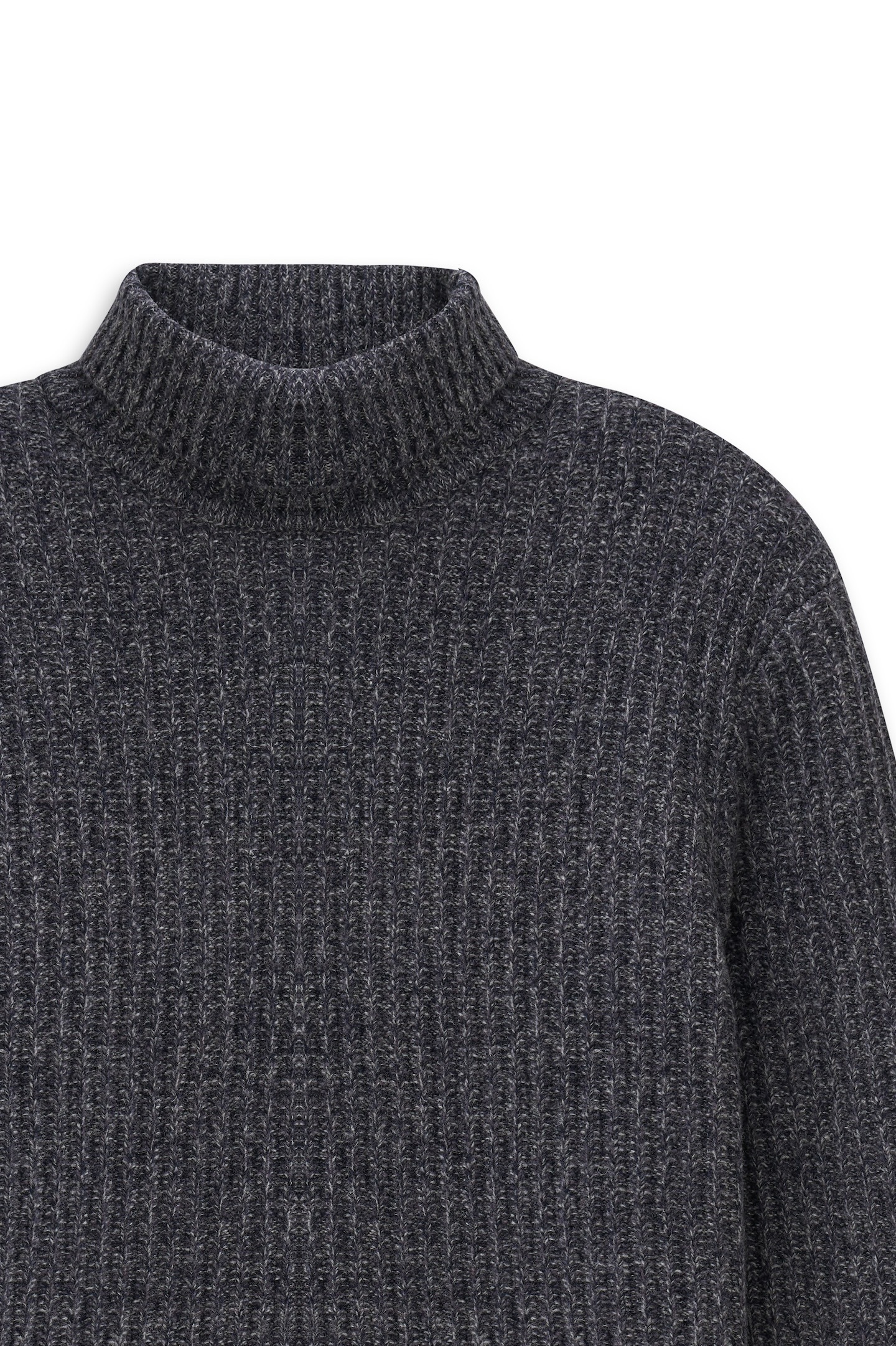 bugatti Rollkragenpullover »Regular Fit«, Grobstrick aus einem Wollmix
