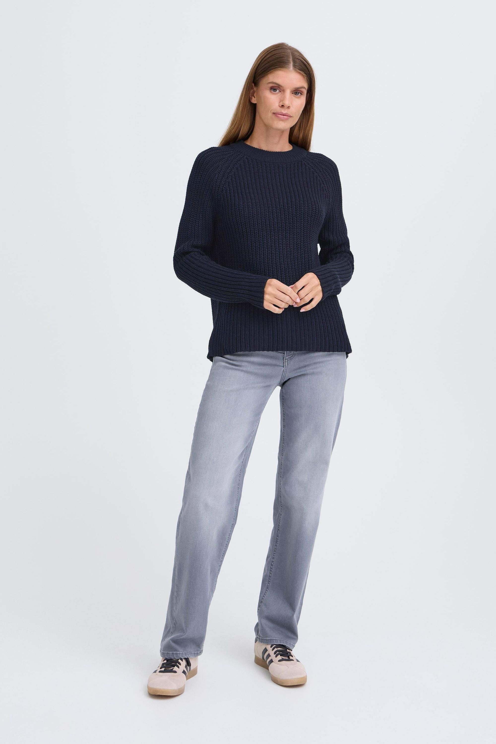 OXMO Strickfleece-Pullover »Strickpullover OXFKANNA«