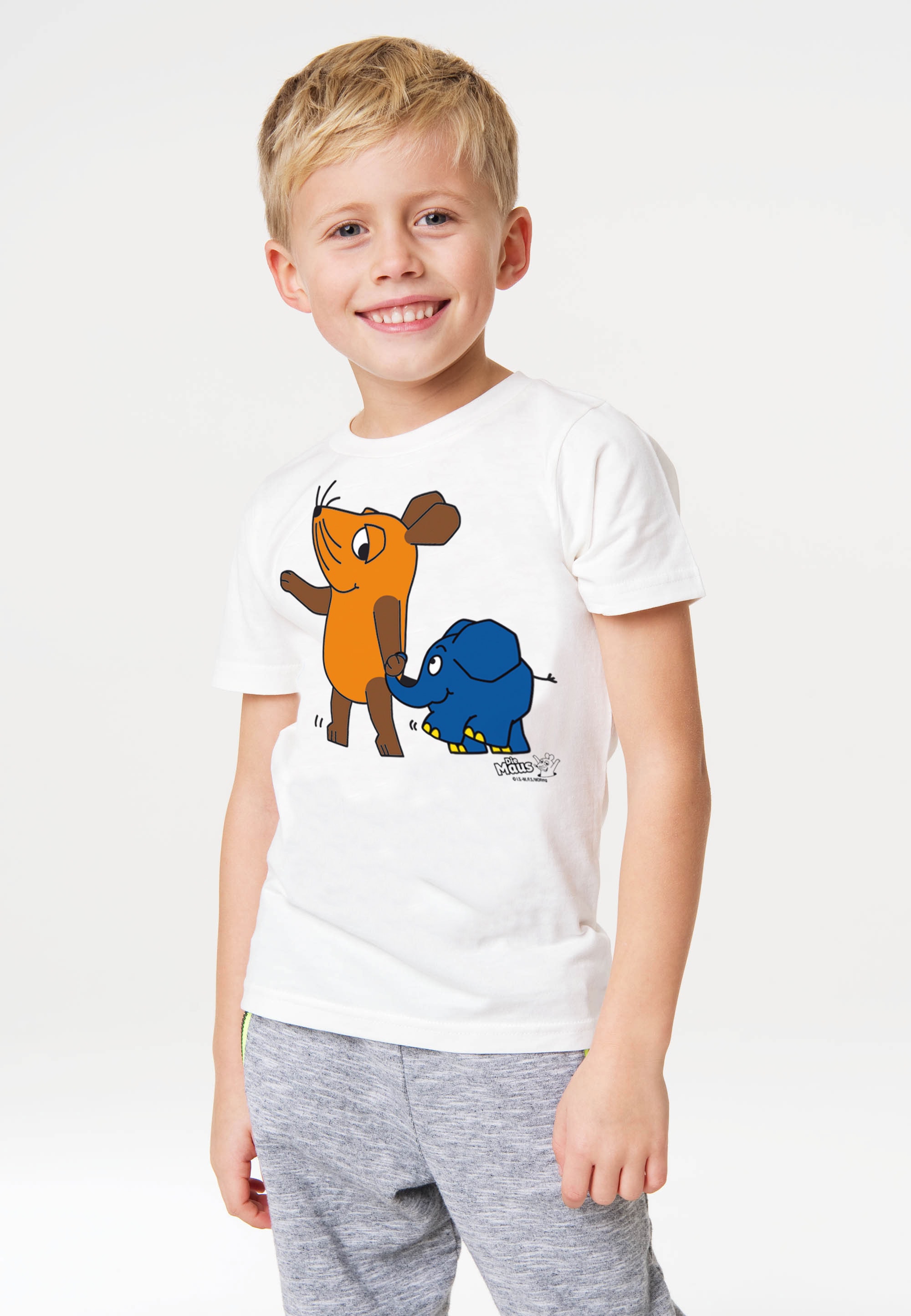LOGOSHIRT T-Shirt »Sendung mit der Print coolem bestellen Maus | - & Elefant«, online mit BAUR Maus