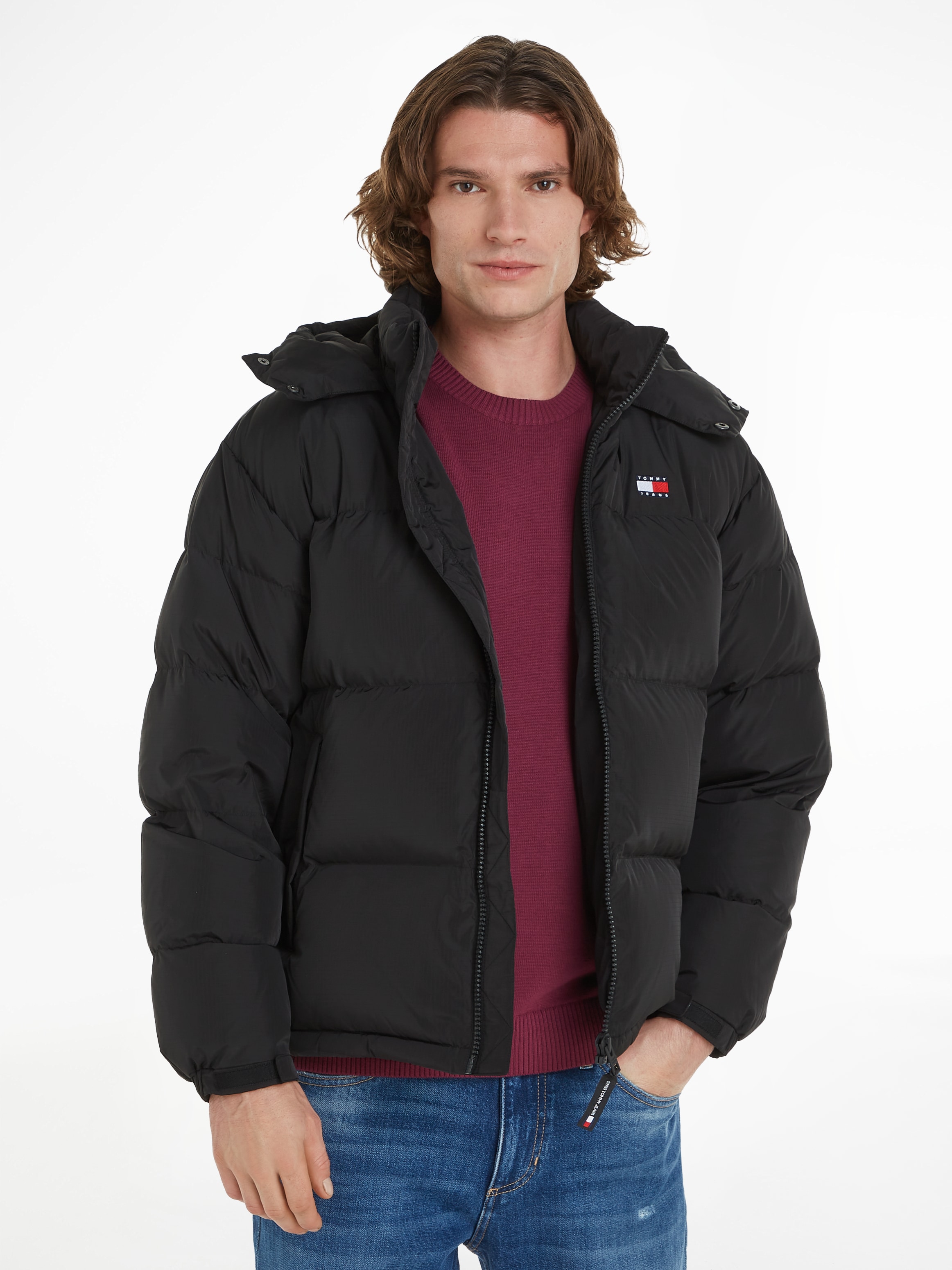 Tommy Jeans Steppjacke "TJM ALASKA PUFFER EXT", mit Kapuze günstig online kaufen