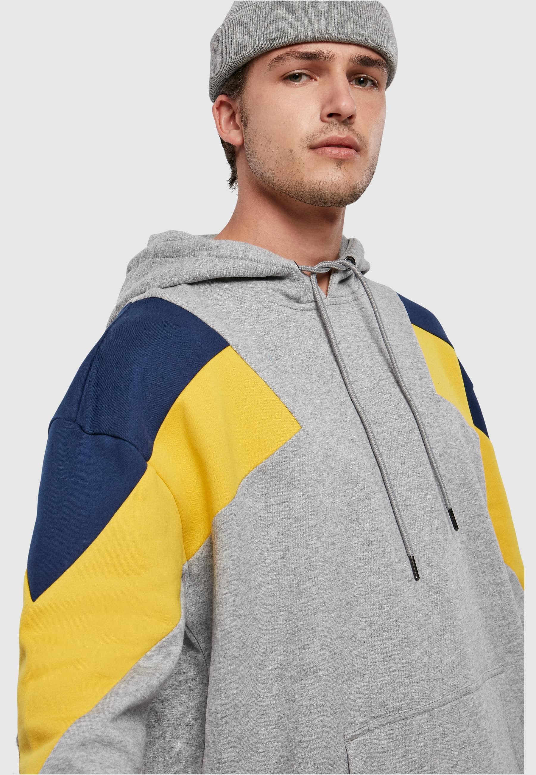 URBAN CLASSICS Sweatshirt »Urban Classics Herren Oversize 3-Tone Hoody«, (1 tlg.)