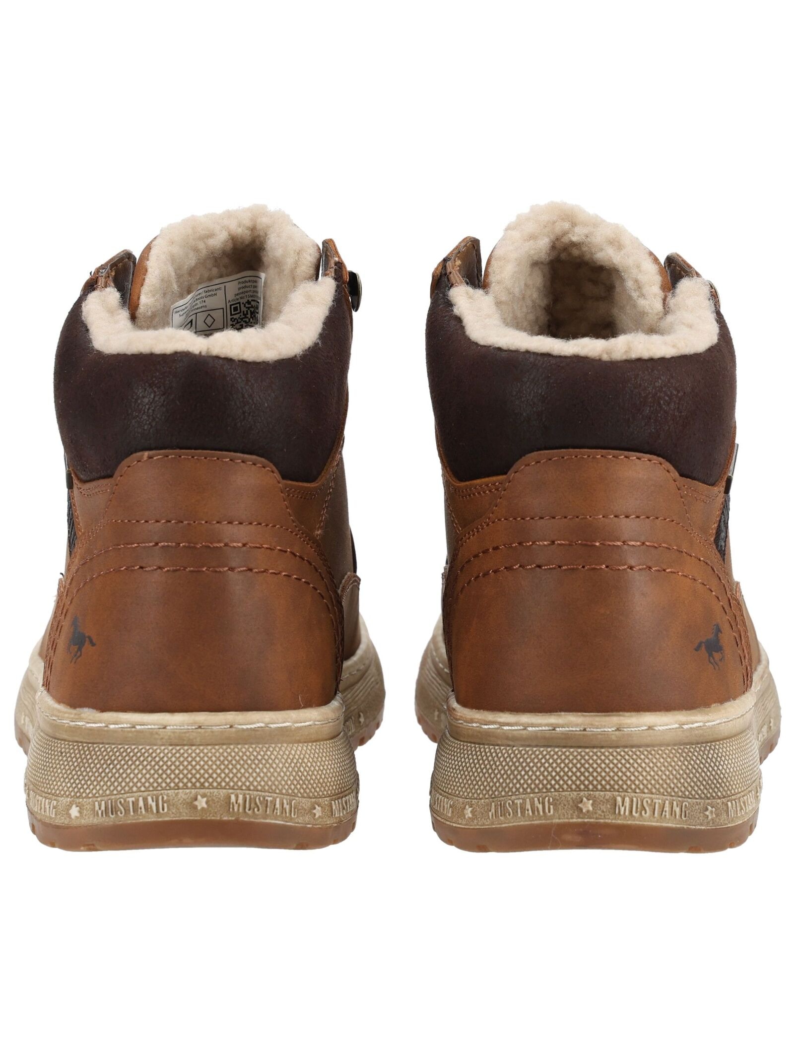 Mustang Shoes Schnürstiefelette »Mustang Shoes Stiefelette Lederimitat«
