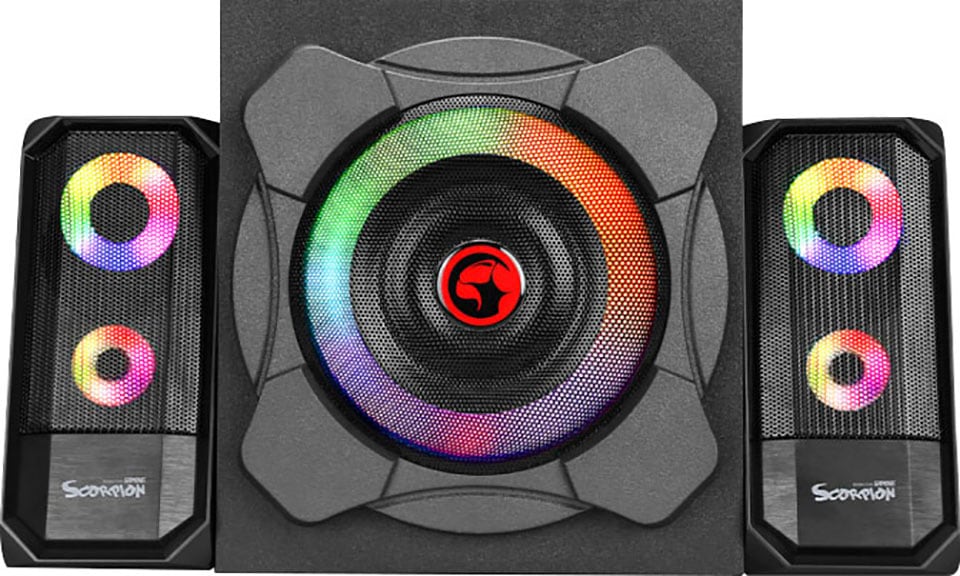 MARVO 2.1 Soundsystem »Bluetooth u. RGB LED«, SG-290BT