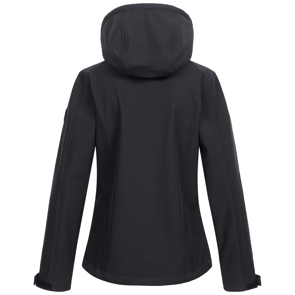 DEPROC Active Softshelljacke »PEAK CREEK WOMEN«, mit abnehmbarer Kapuze