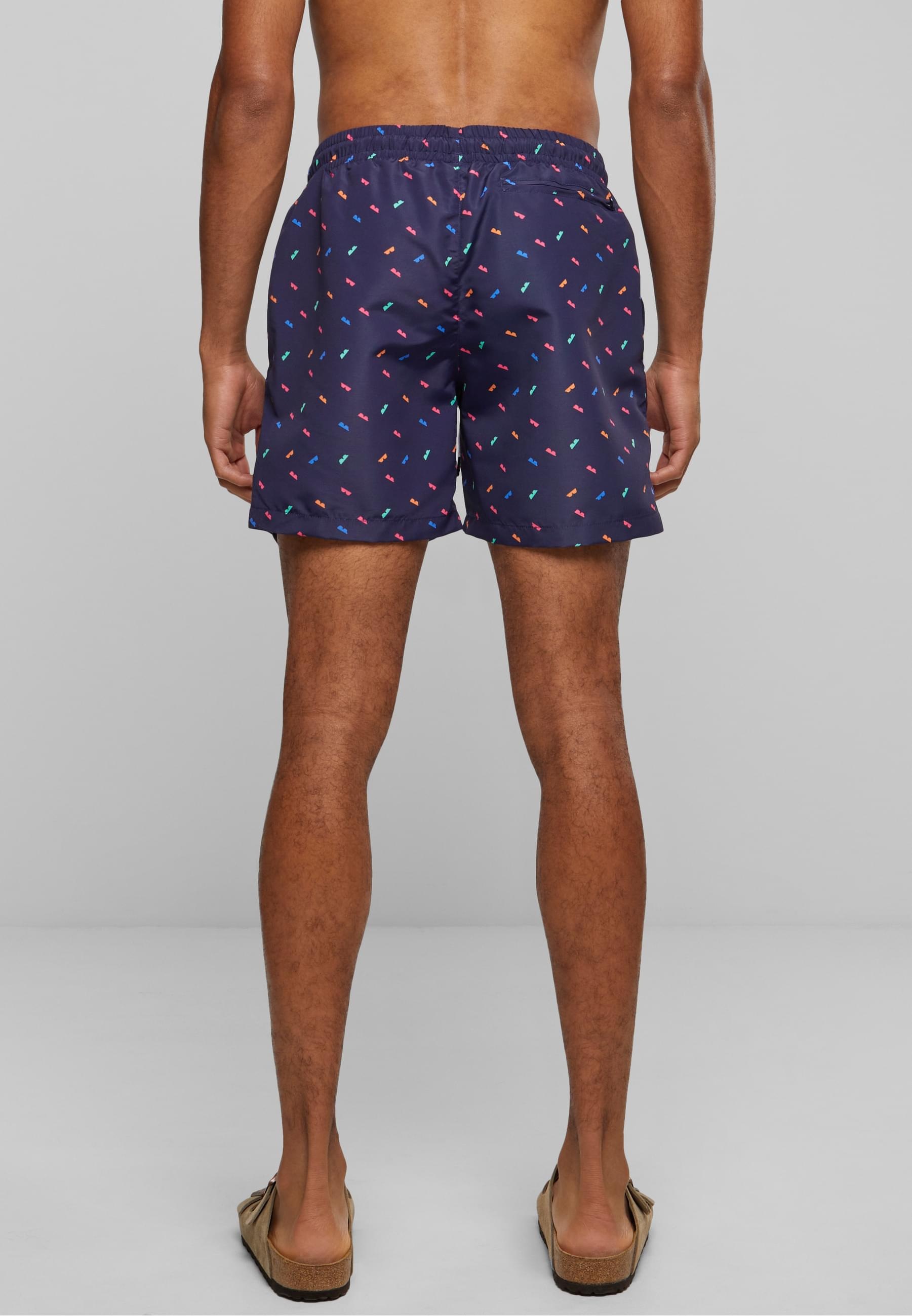 URBAN CLASSICS Badeshorts »Urban Classics Herren Pattern Swim Shorts«