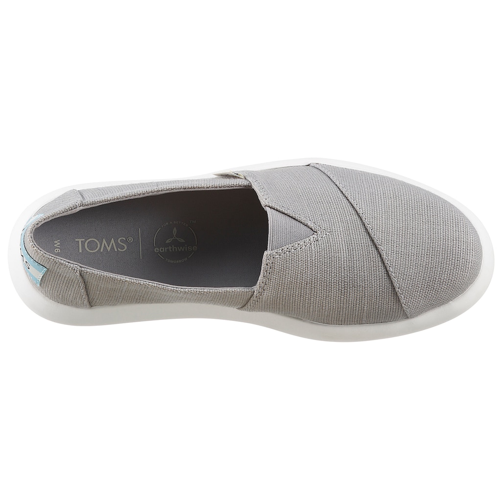 Marken Toms TOMS Slipper »ALPARGATA MALLOW«, mit praktischem Wechselfußbett grau Marken Toms TOMS Slipper »ALPARGATA MALLOW«, mit praktischem Wechselfußbett grau