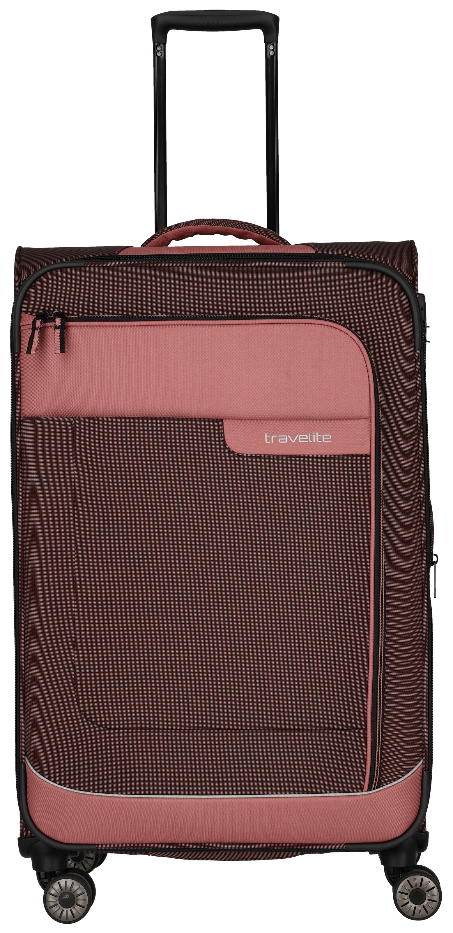 Travelite Viia Trolley L 4-Rollen erw. Frühlingsrose